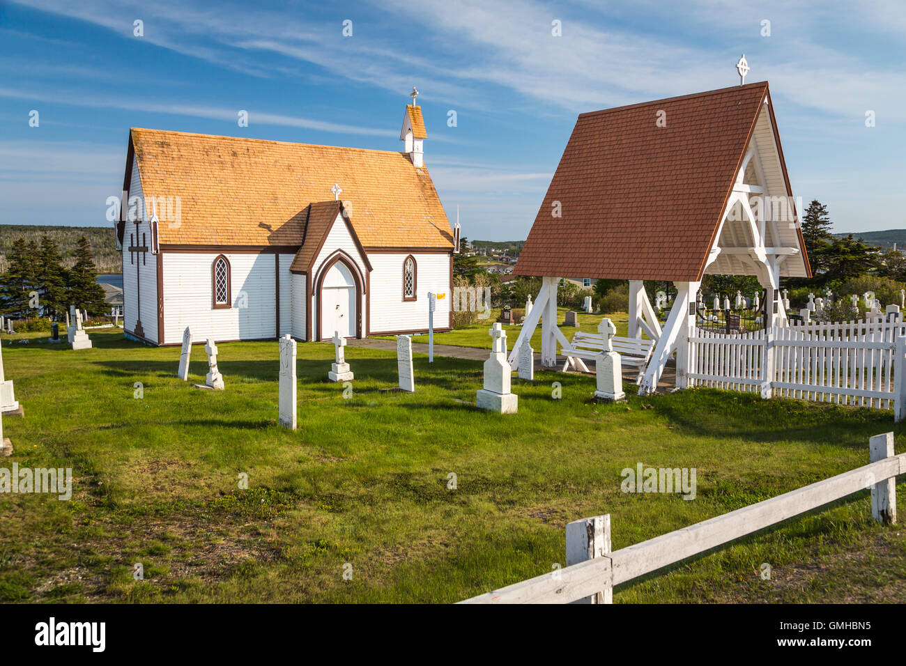 A cemetery and Mortuary Chapel in Bonavista, Newfoundland and Labrador