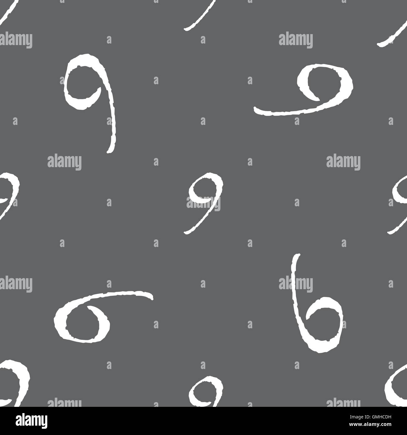number Nine icon sign. Seamless pattern on a gray background. Vector ...