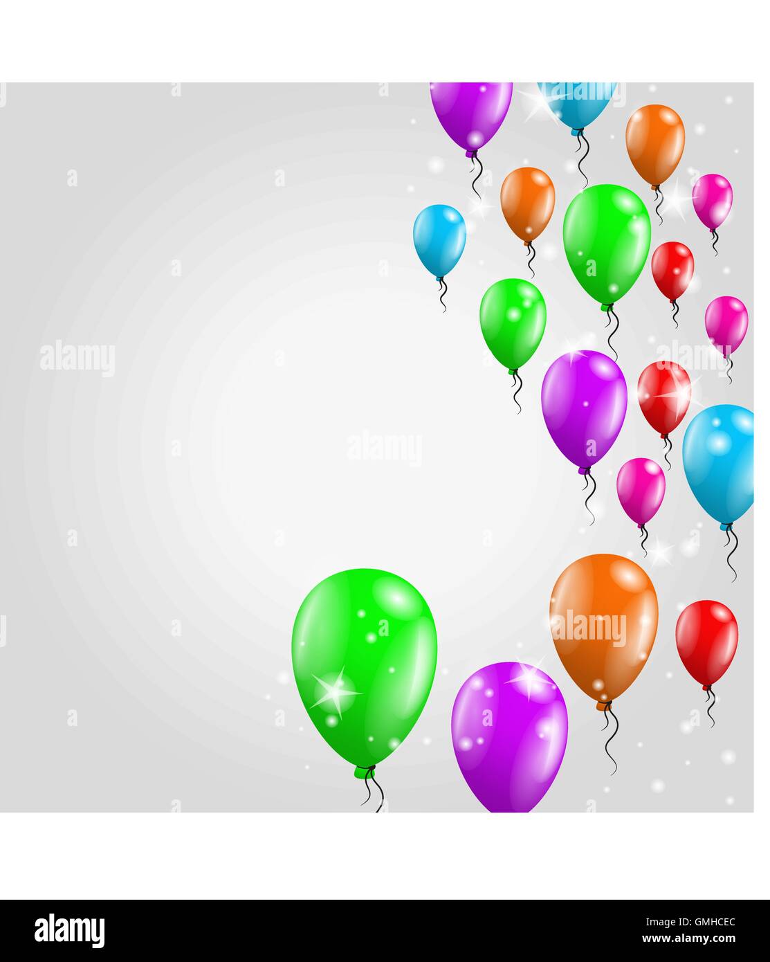 color balloons Stock Vector