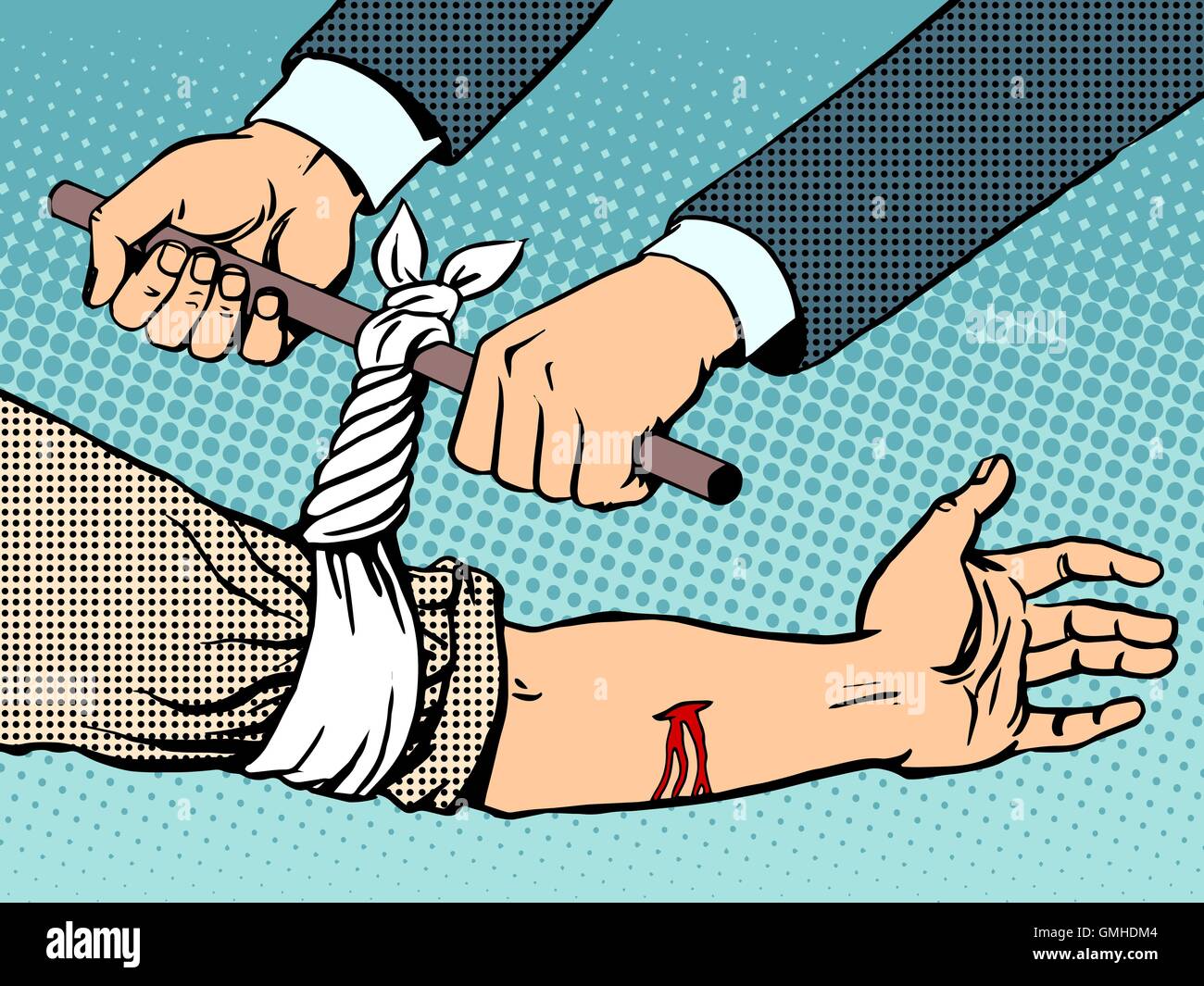 Bleeding Bandage High Resolution Stock Photography and Images Alamy