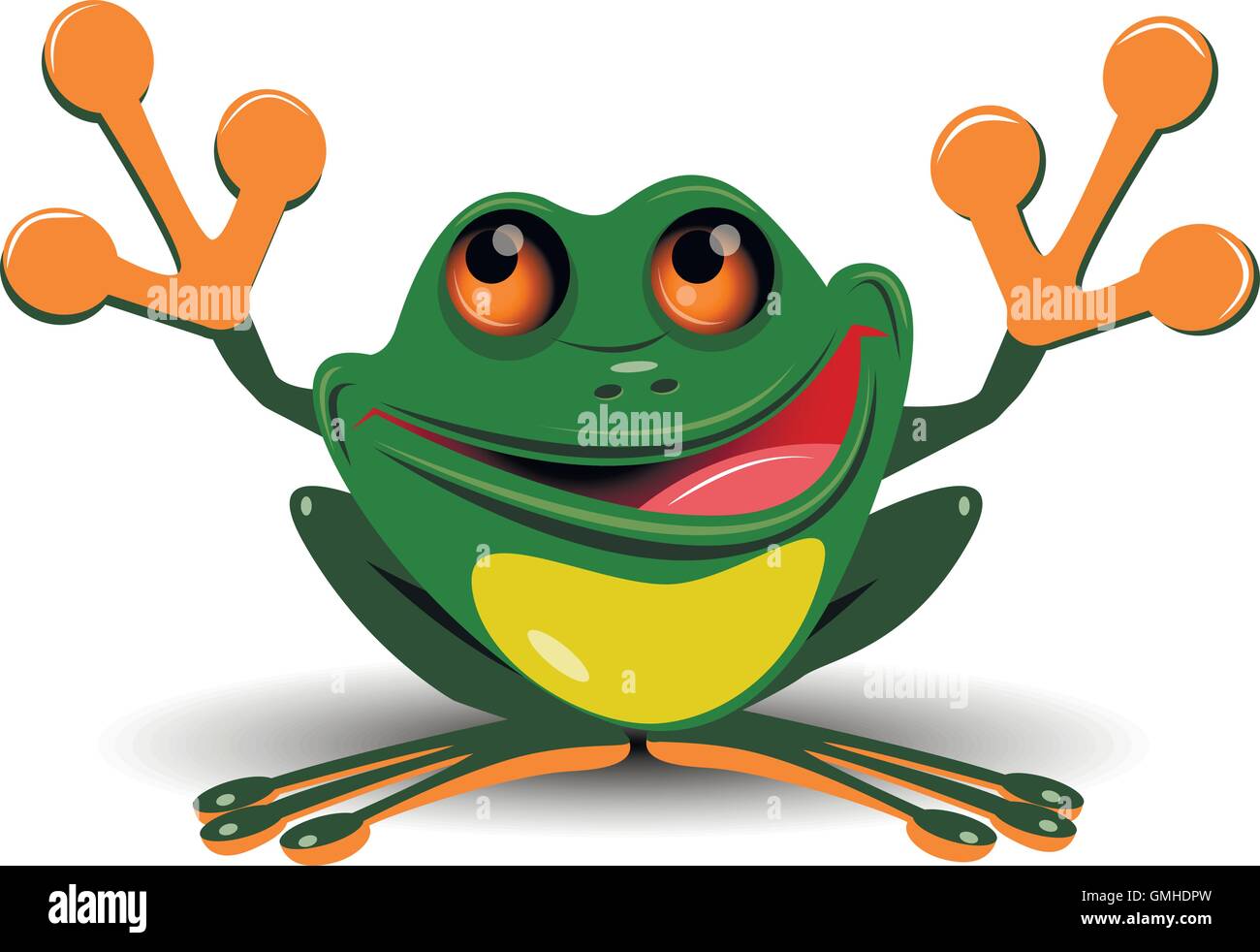 Brooding frog Stock Vector Images - Alamy