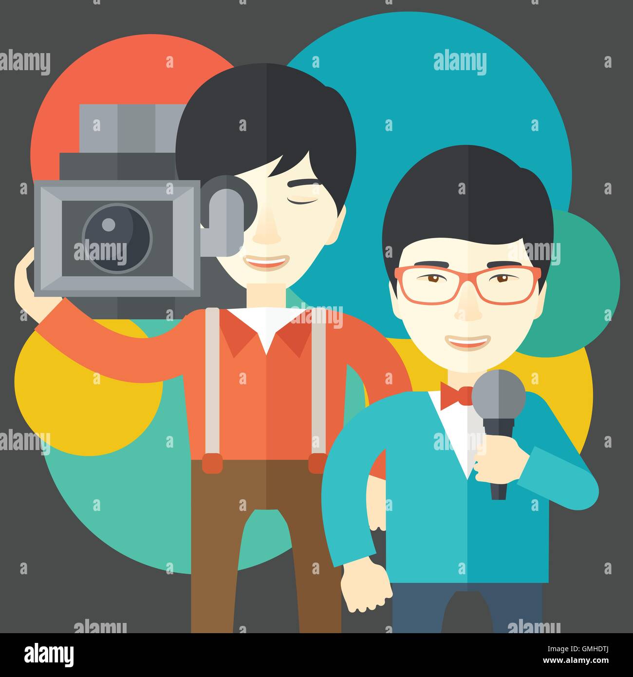 Asian tv presenter Stock Vector Images Alamy
