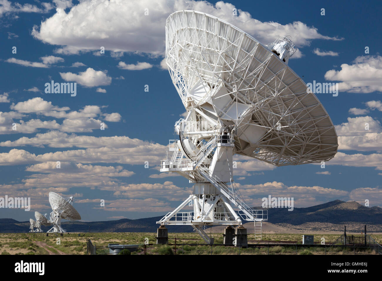 Datil, New Mexico - The Very Large Array radio telescope consists of 27 large dish antennas in western New Mexico. Stock Photo