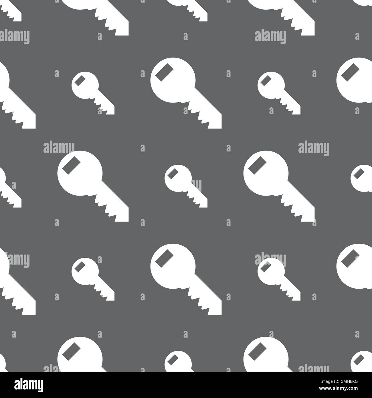 Key sign icon. Unlock tool symbol.. Seamless pattern on a gray ...