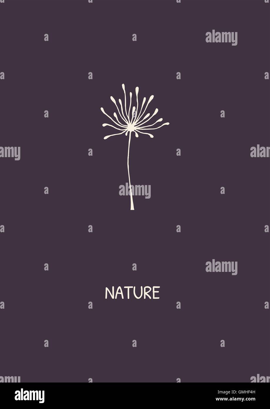 Abstract flower on purple background Stock Vector Image & Art - Alamy