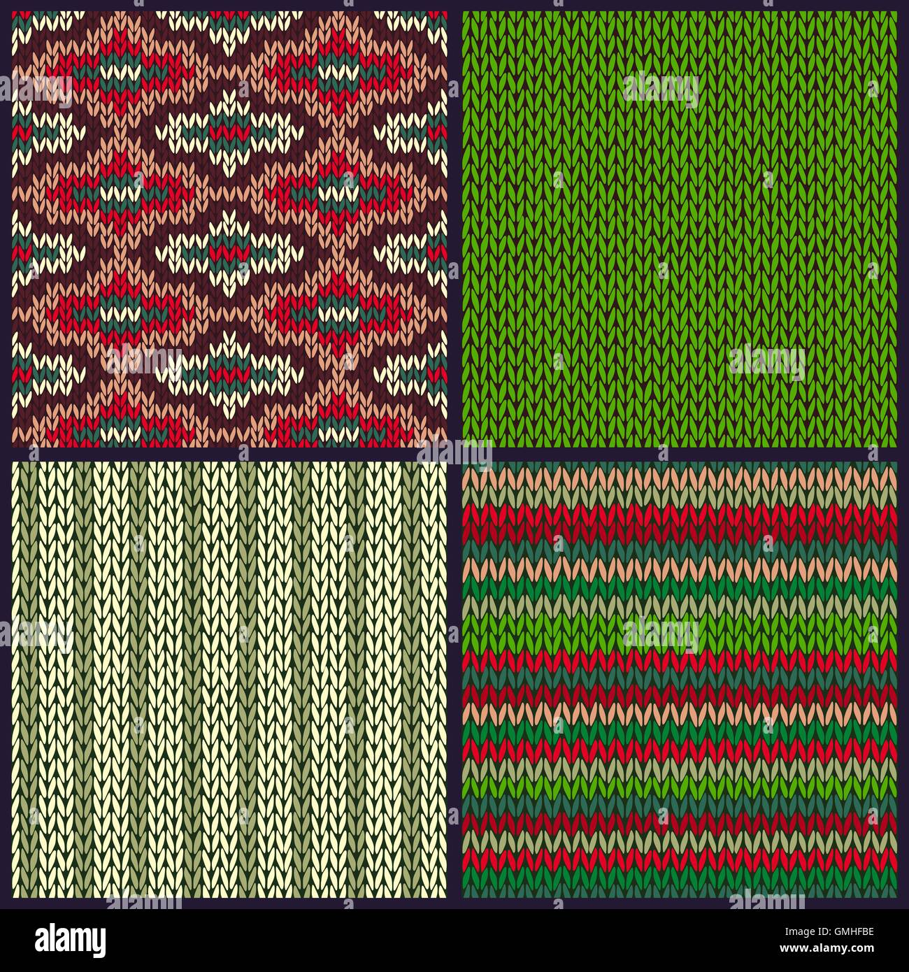 Sample of knitting Stock Vector Images - Alamy