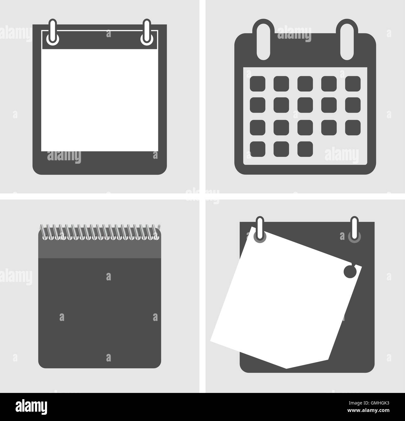 Set the calendar icon, vector illustration Stock Vector Image & Art - Alamy