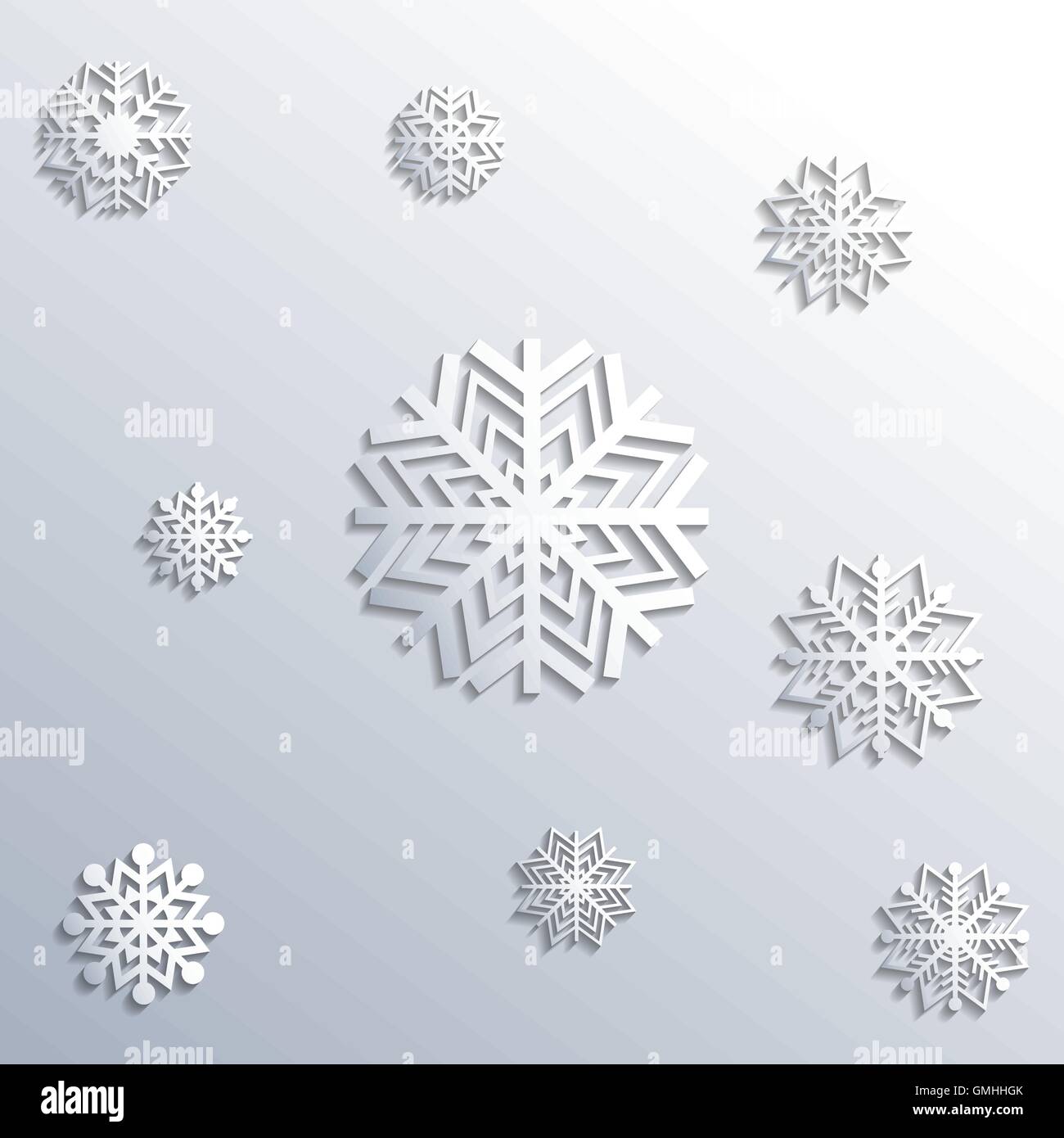 Background of snowflakes, vector illustration Stock Vector Image & Art ...
