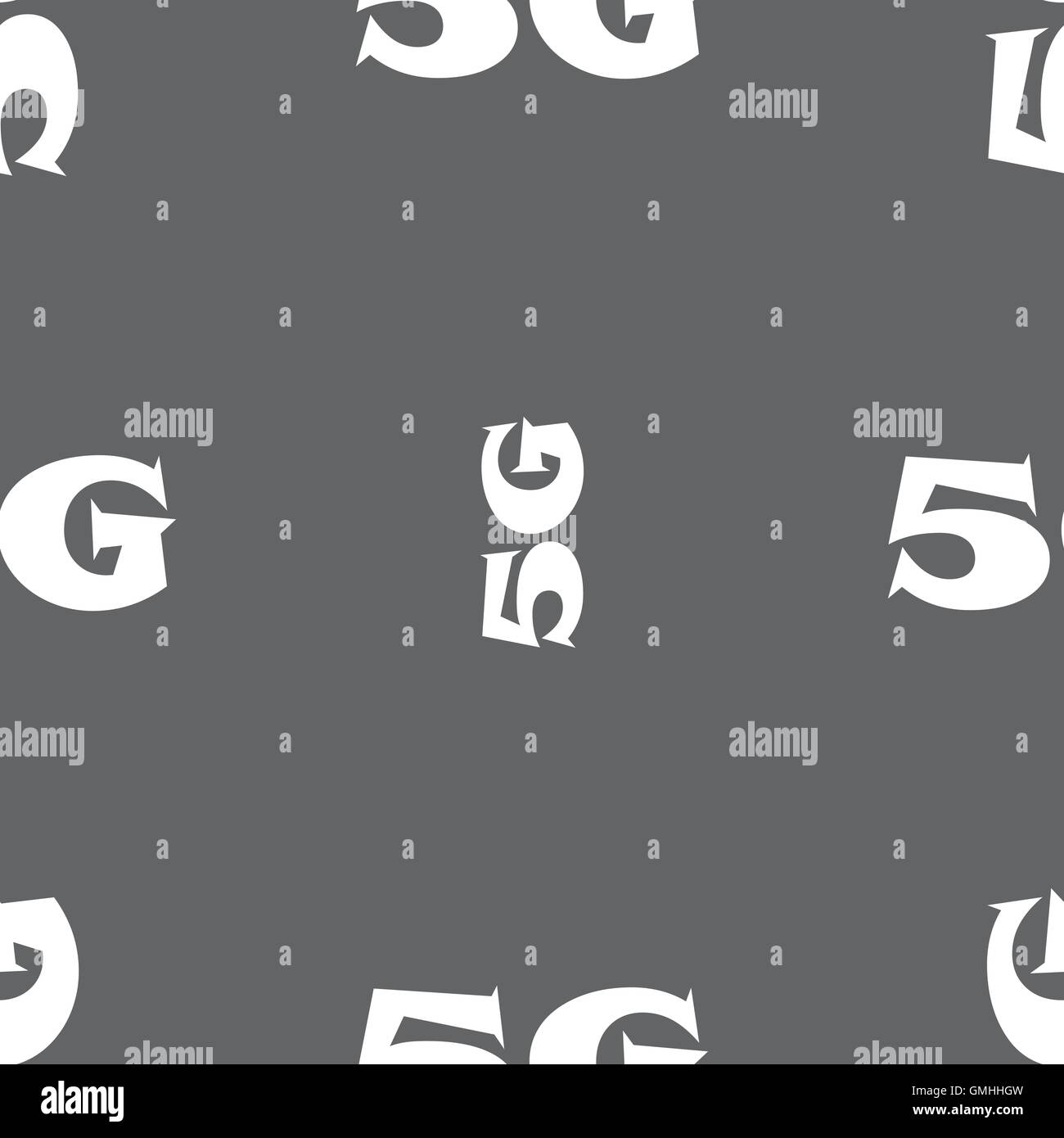 5G sign icon. Mobile telecommunications technology symbol. Seamless ...