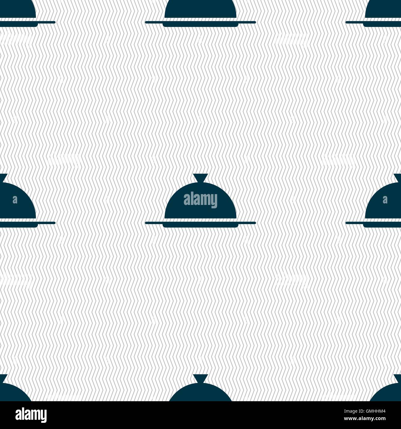 Food platter serving sign icon. Table setting in restaurant symbol ...