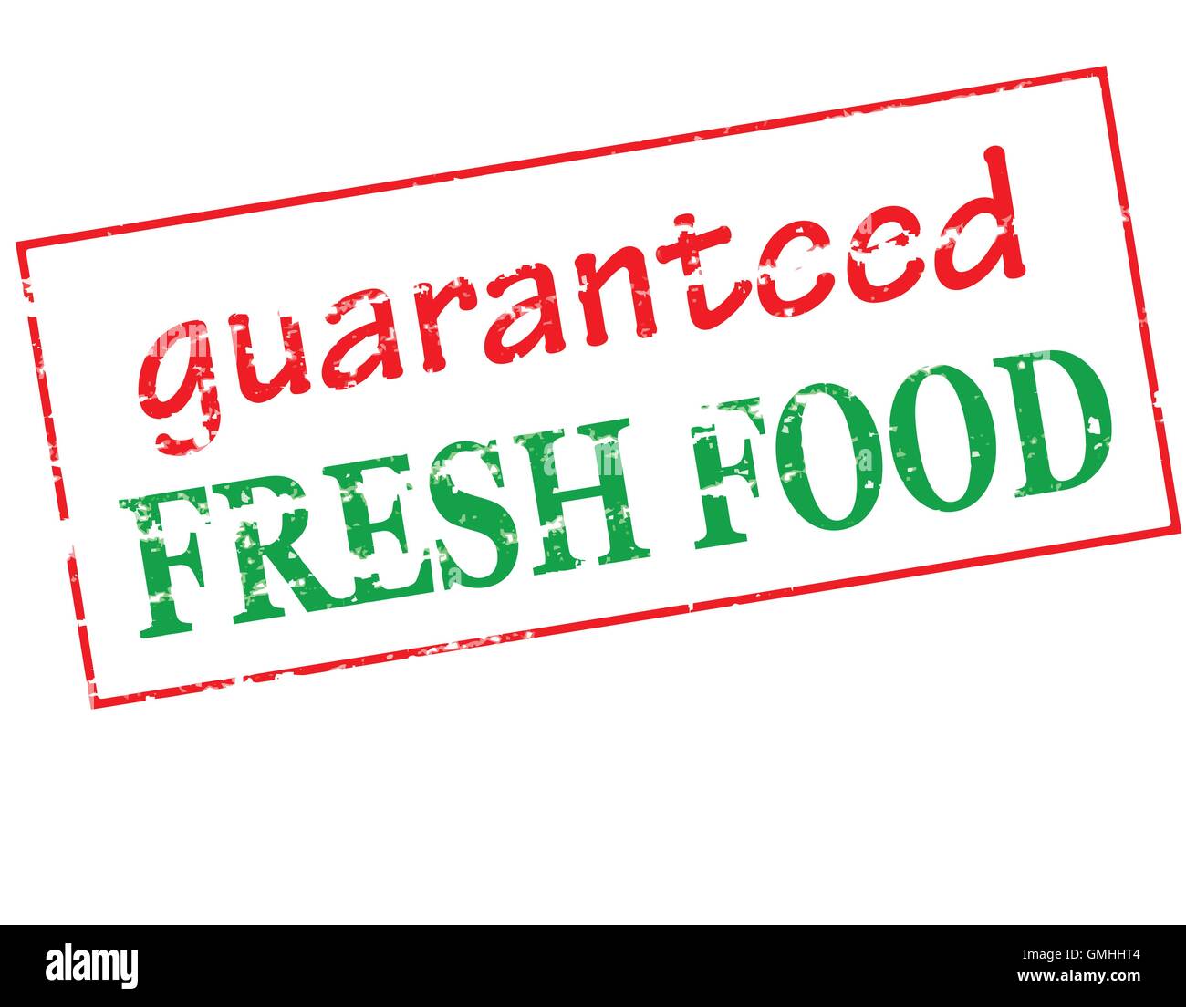 Guaranteed fresh food Stock Vector