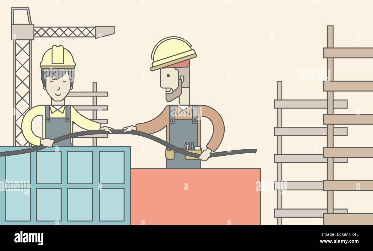 Builders male Stock Vector Images Alamy