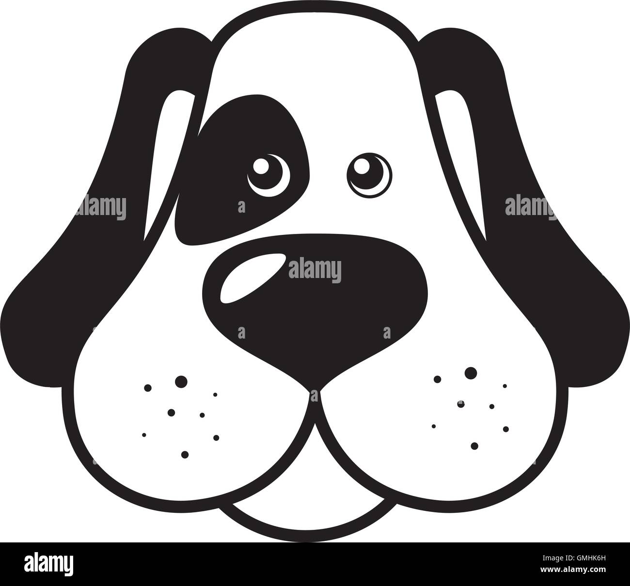 cute dog puppy face Stock Vector Image & Art - Alamy