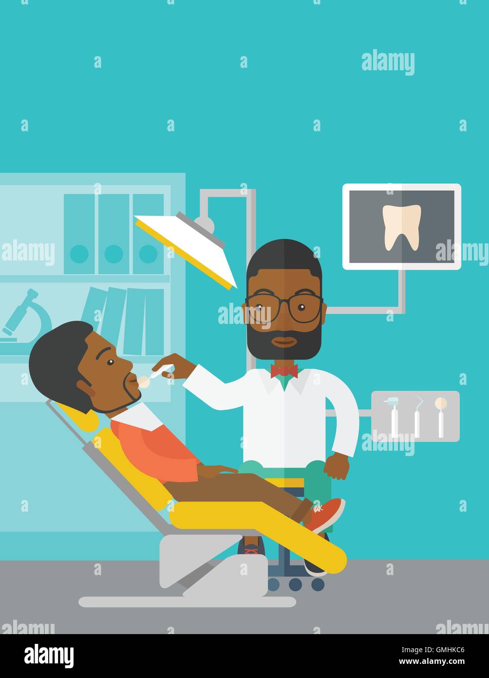 African dentist Stock Vector Images Alamy
