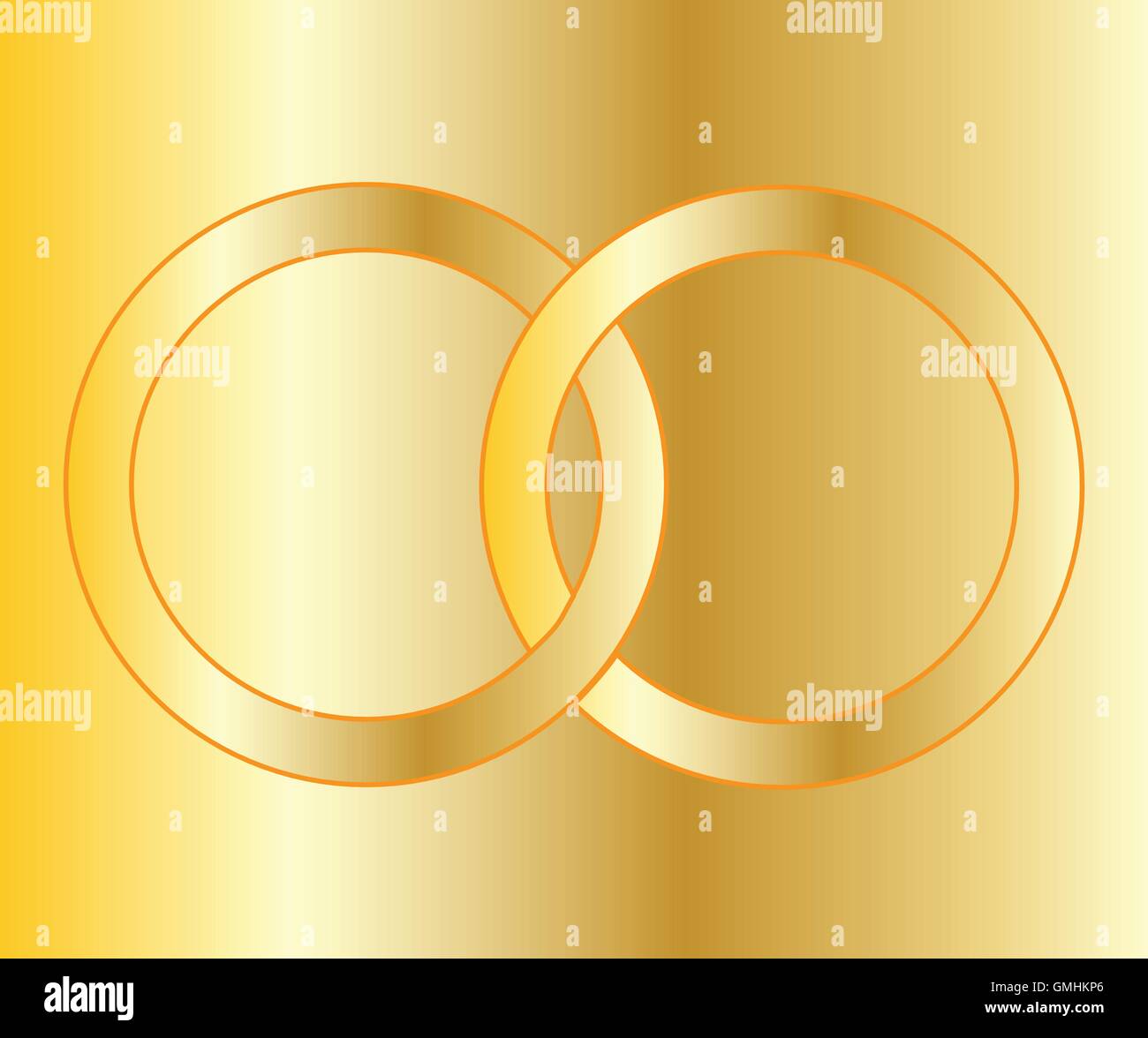 Gold Wedding Bands Stock Vector Image & Art Alamy