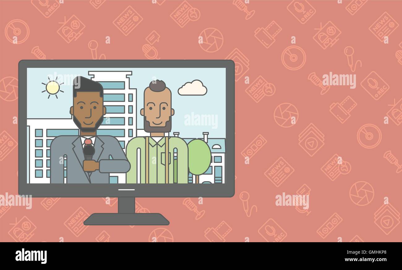 Tv news screen layout hires stock photography and images Alamy