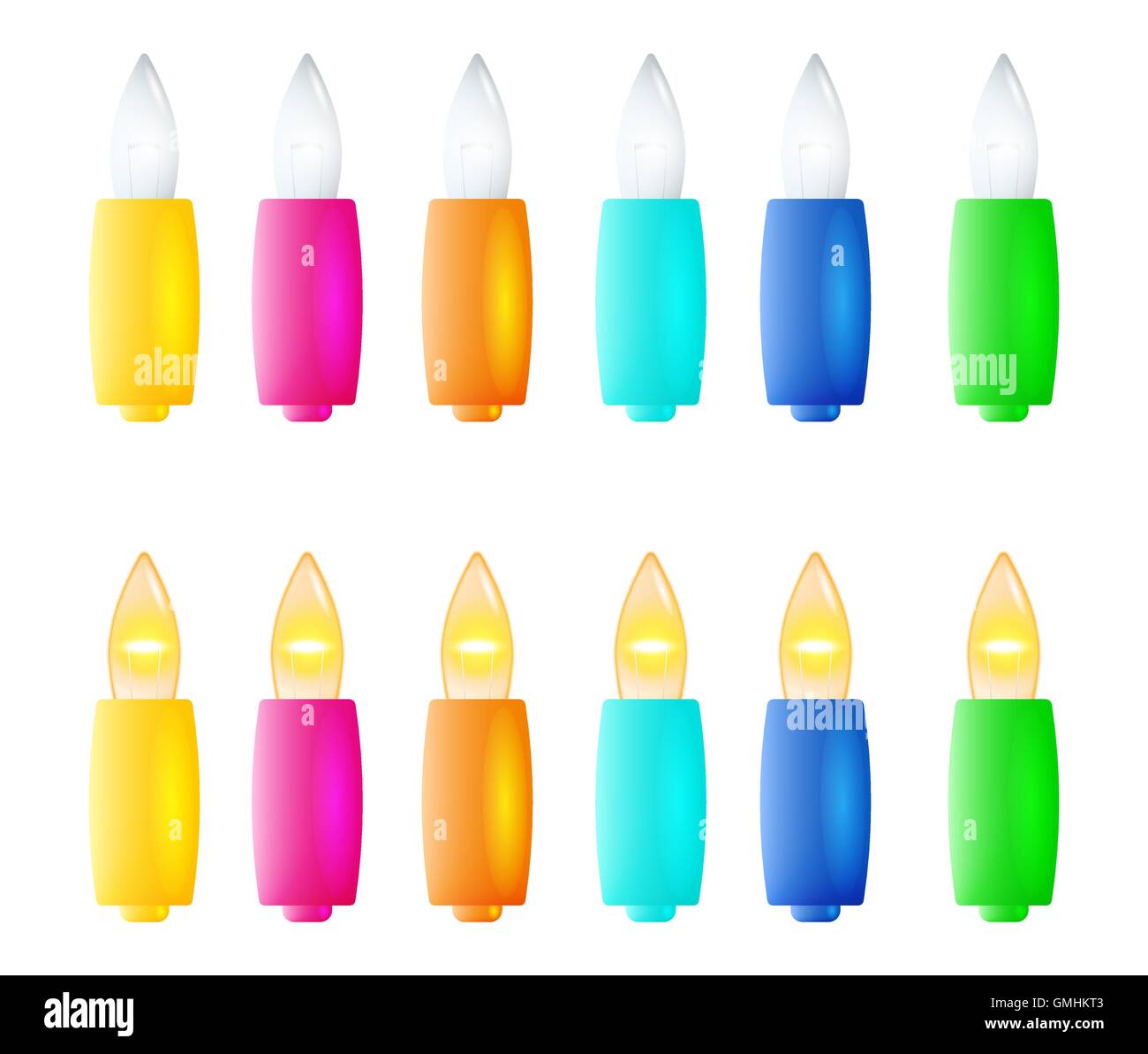 Christmas lights isolated vector hires stock photography and images