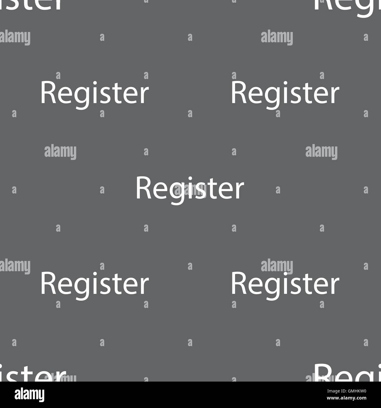 Register sign icon. Membership symbol. Website navigation. Seamless ...
