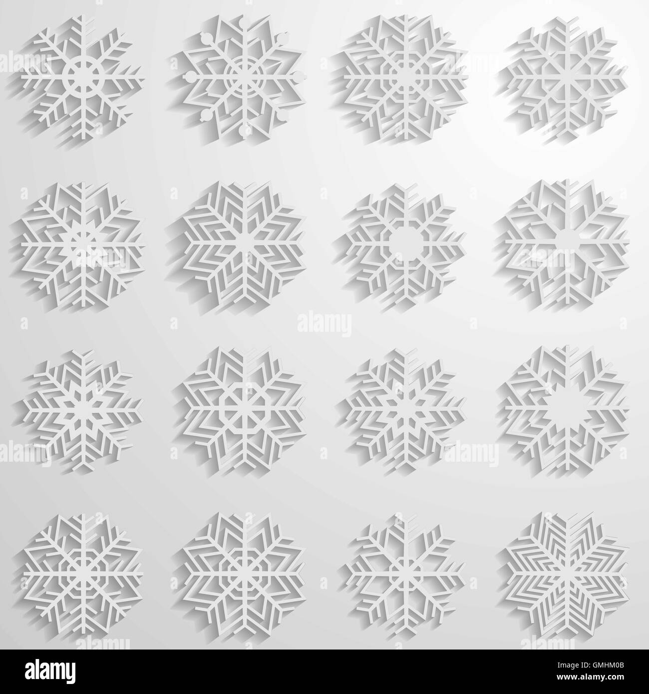 Snowflake vector Black and White Stock Photos & Images - Alamy