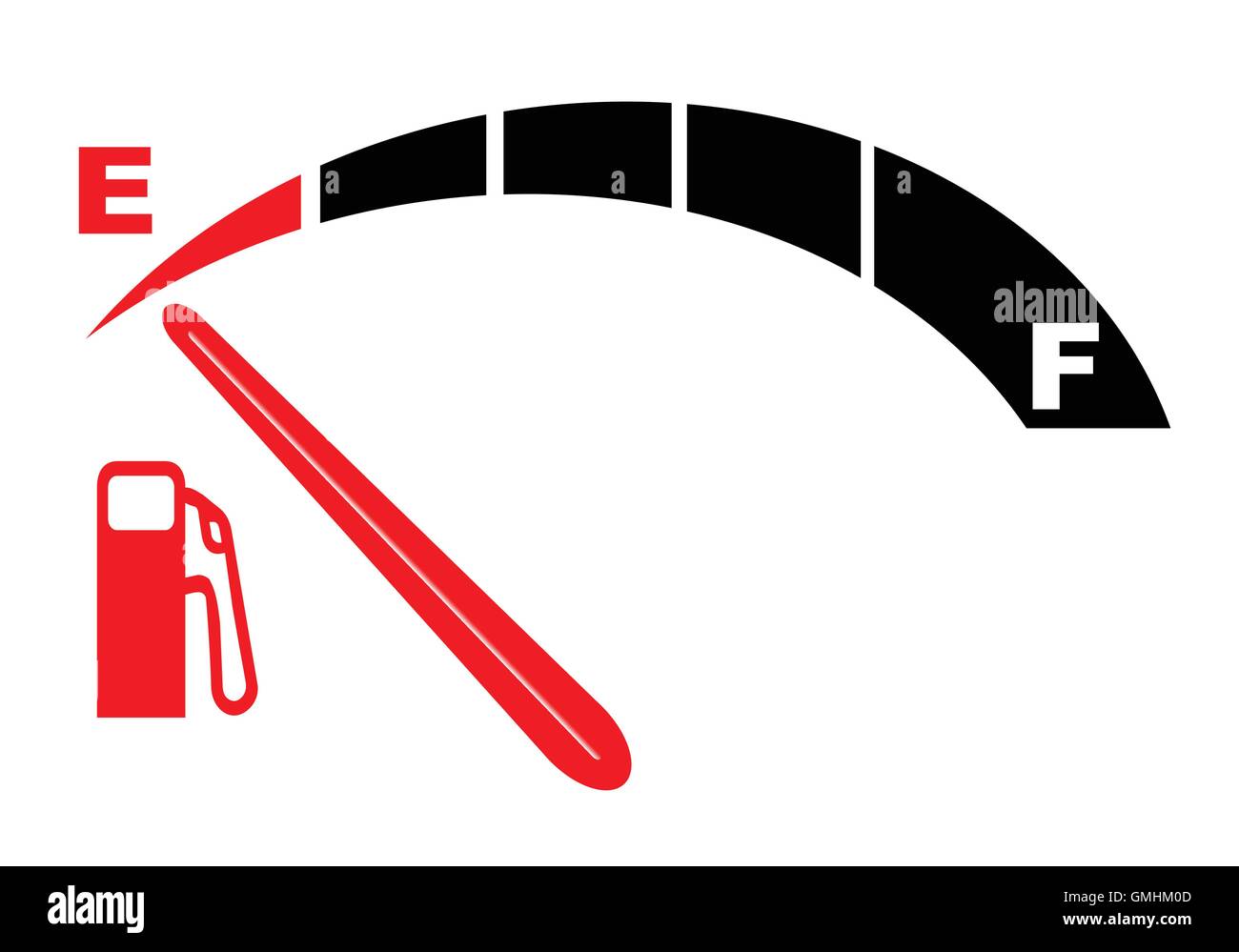 Running on empty stock vector image art alamy