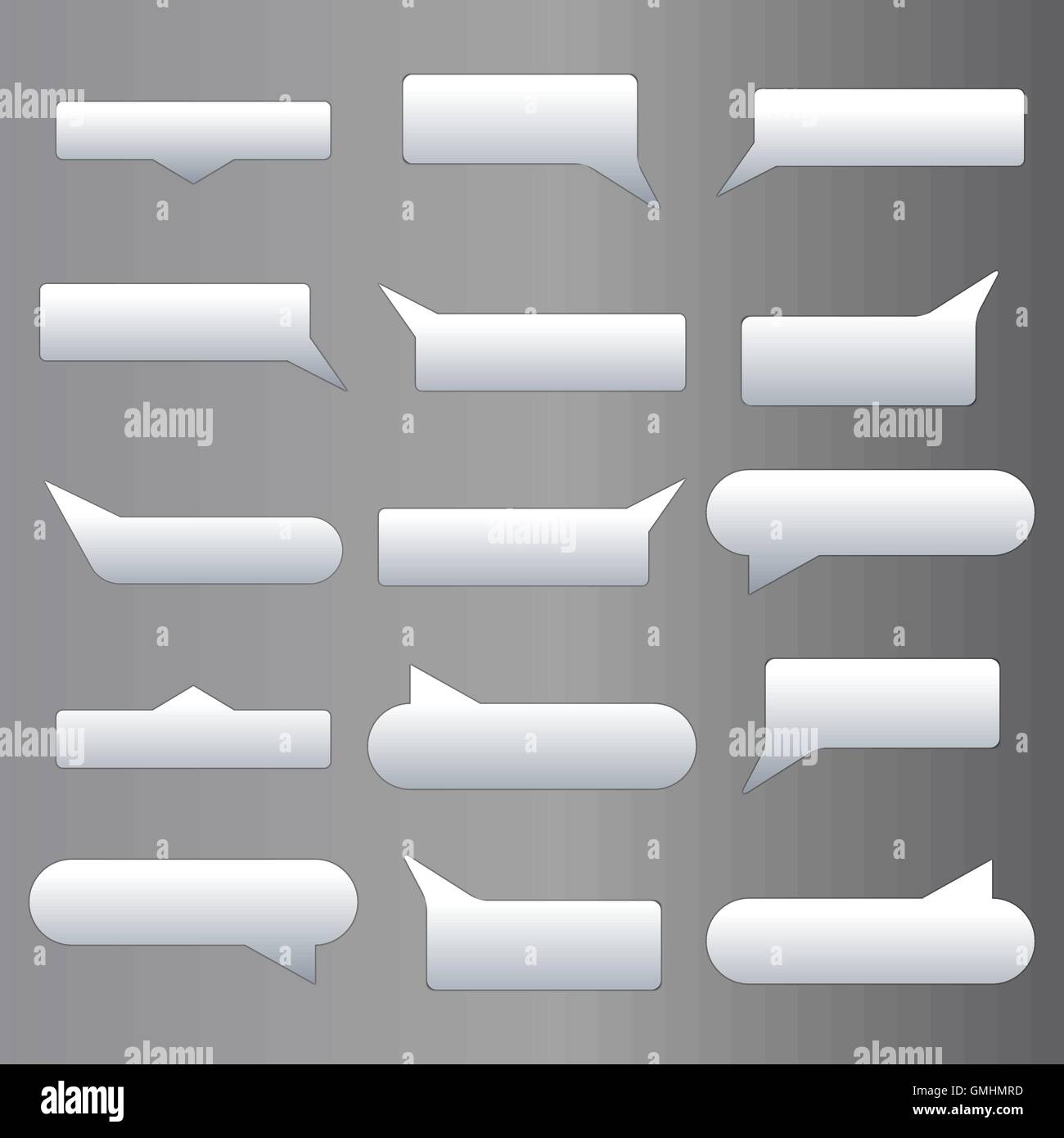 Set of speech bubbles, vector illustration Stock Vector Image & Art - Alamy
