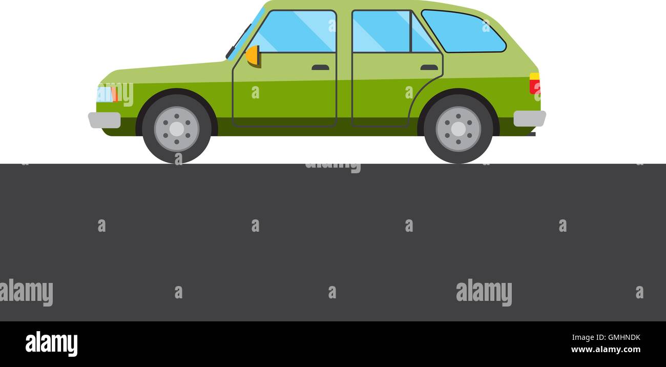Green car picture Stock Vector Image & Art - Alamy