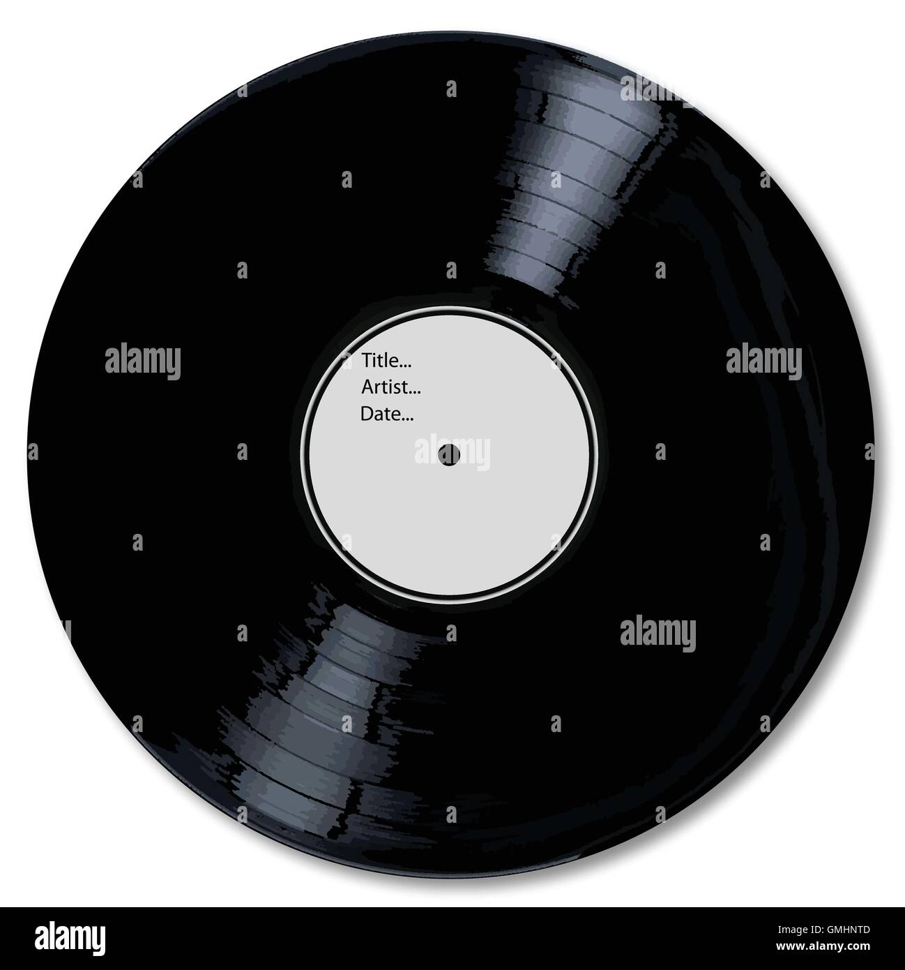 Blank White Record Label Stock Vector Image & Art Alamy