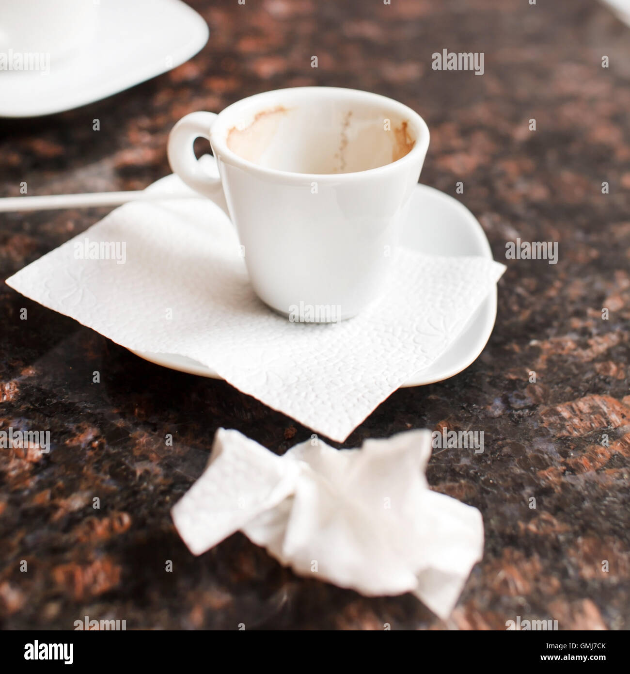empty coffee cups Stock Photo Alamy