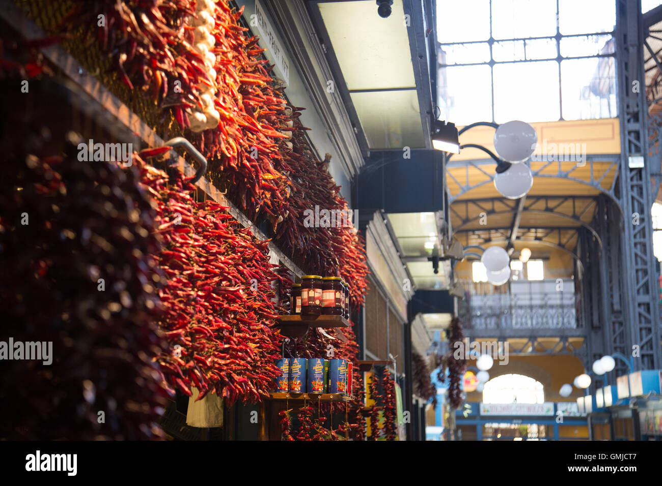 A paprika pepper stall at The Great Market Hall, a.k.a. The Central