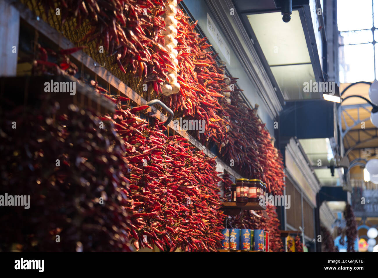 A paprika pepper stall at The Great Market Hall, a.k.a. The Central