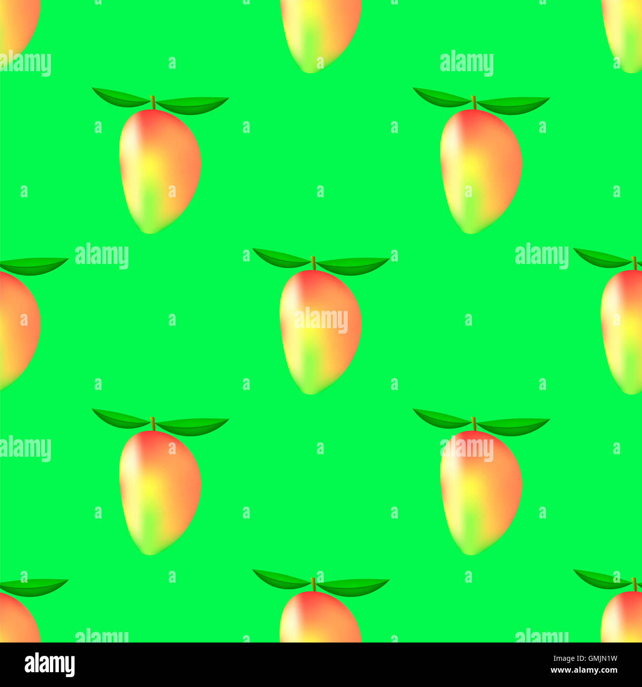 Seamless mango fruit pattern hi-res stock photography and images - Alamy