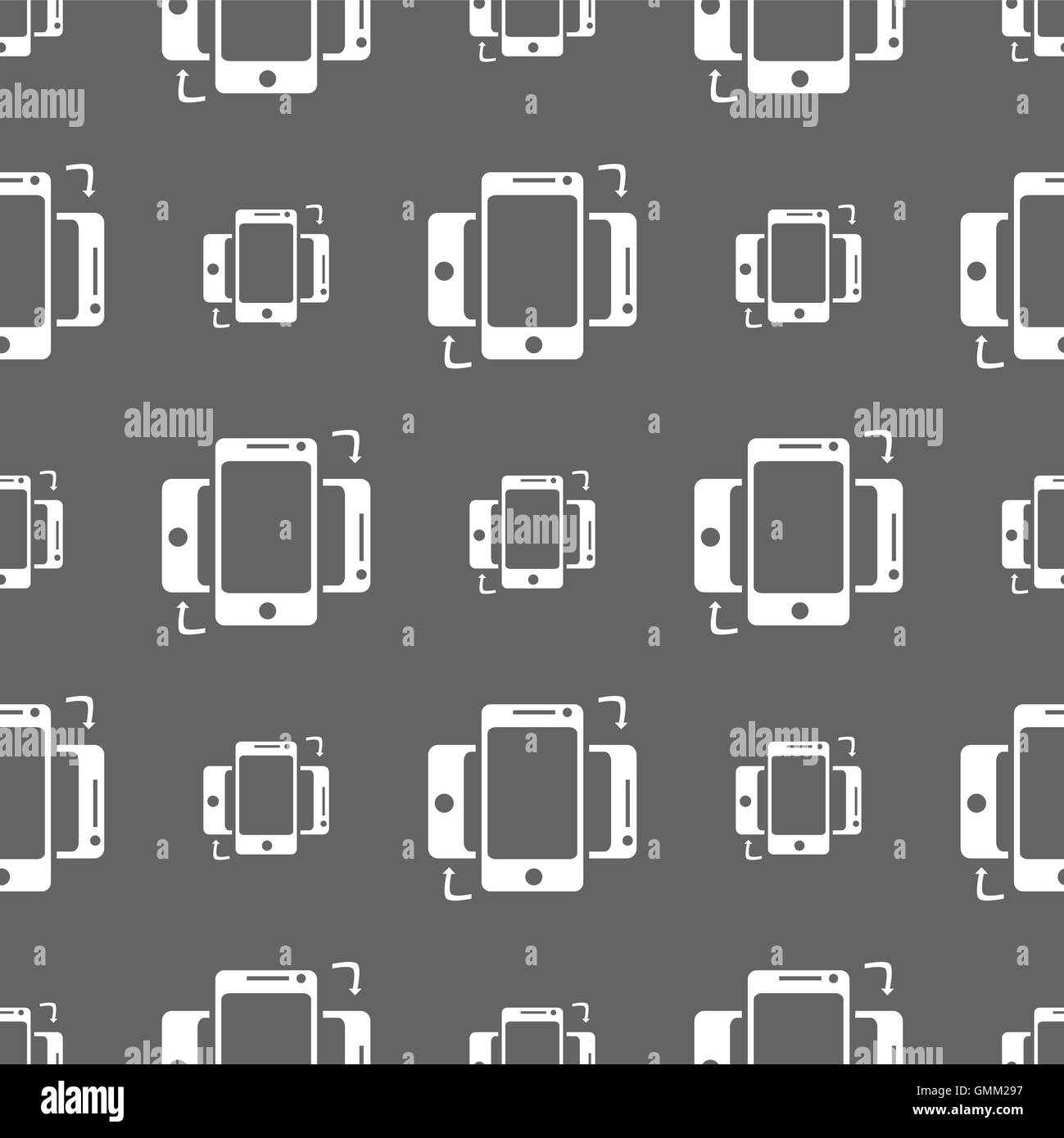 Synchronization sign icon. smartphones sync symbol. Data exchange ...