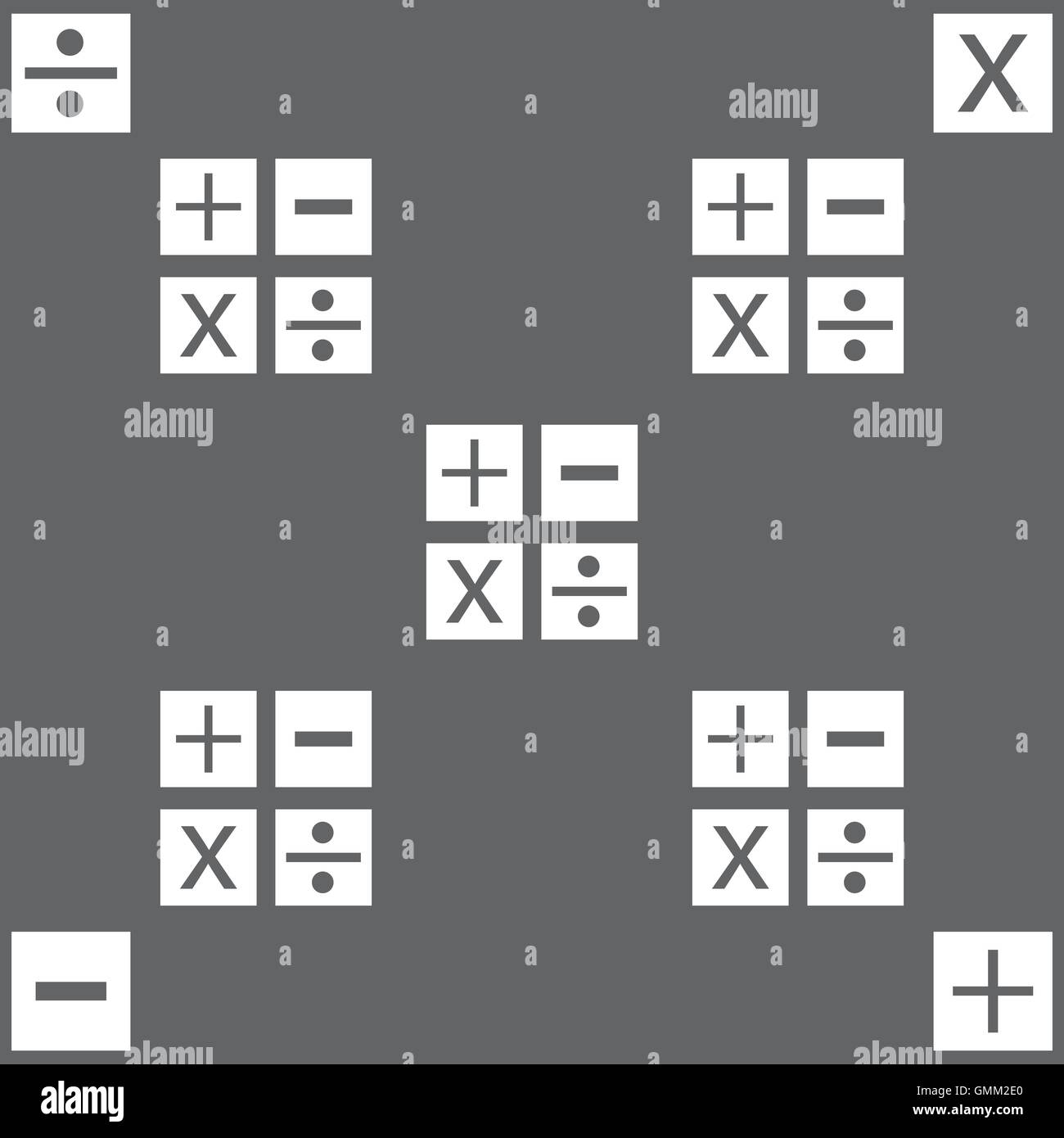 Multiplication, division, plus, minus icon Math symbol Mathematics ...