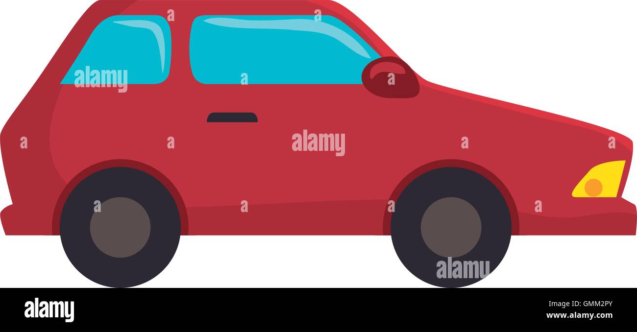 red car vehicle Stock Vector Image & Art - Alamy