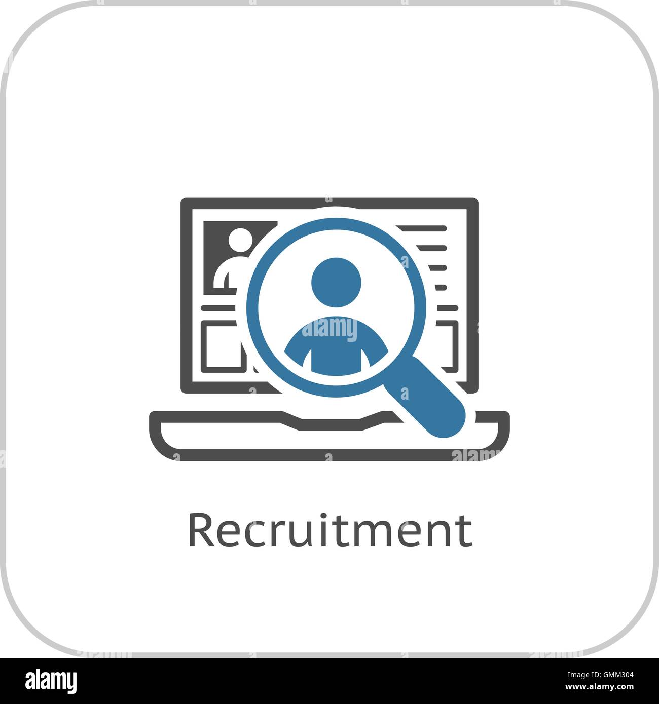 Recruitment Icon. Business Concept. Flat Design Stock Vector Image ...