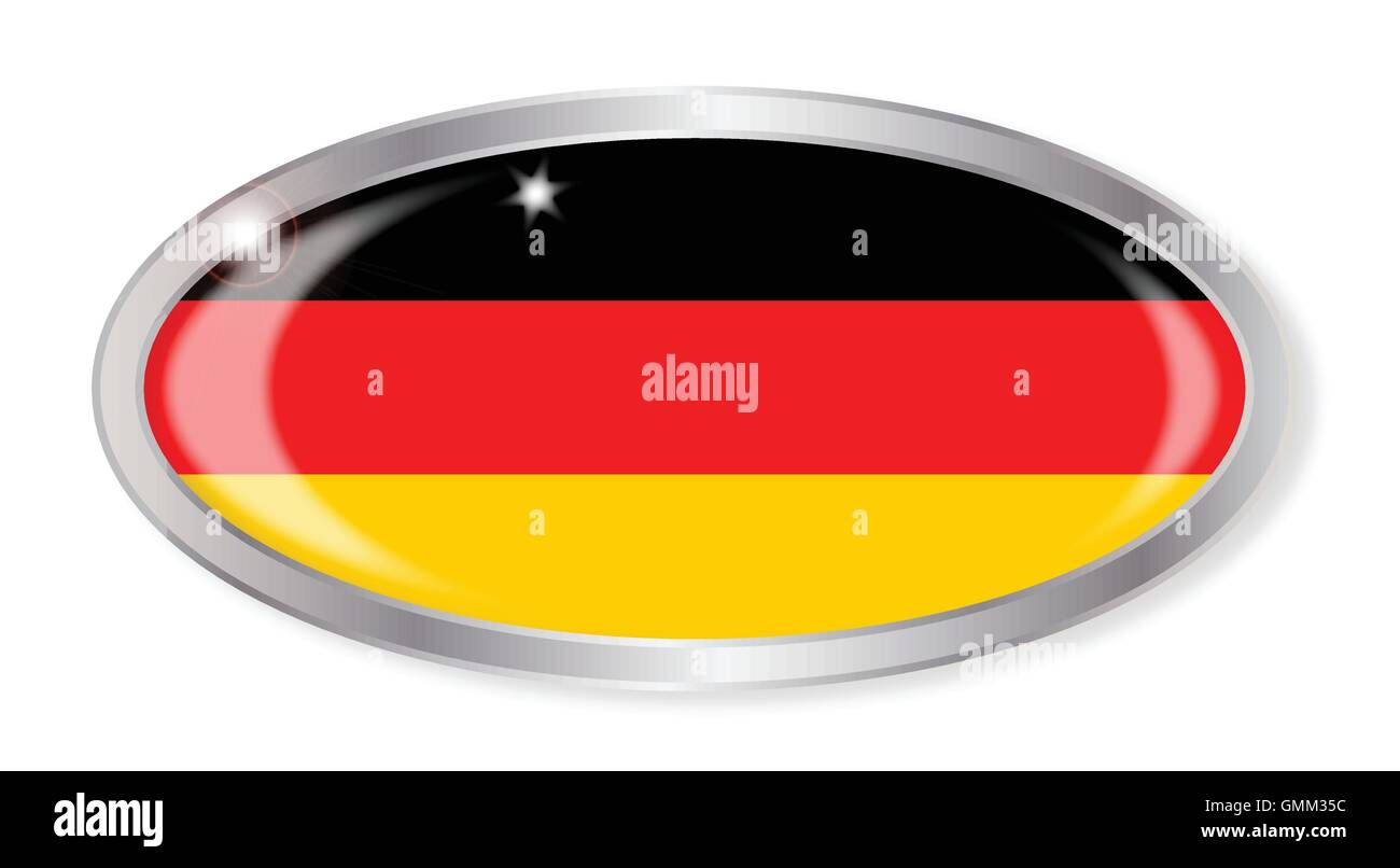 German Flag Oval Button Stock Vector Image & Art Alamy