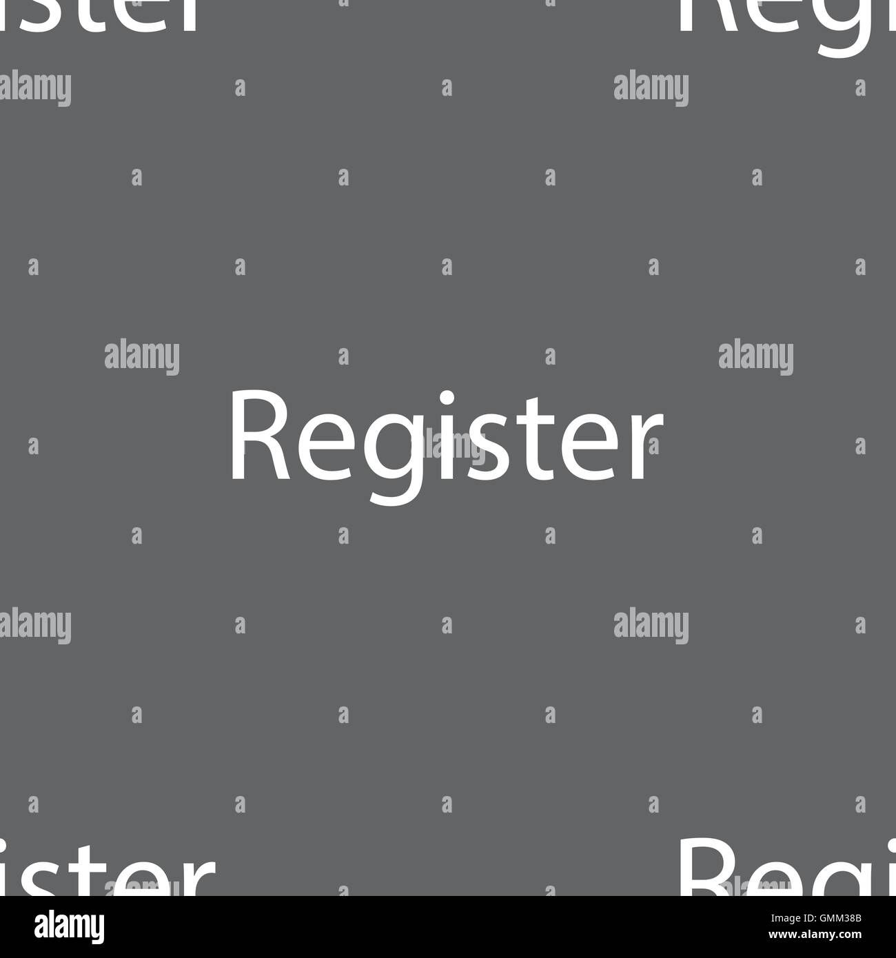 Register sign icon. Membership symbol. Website navigation. Seamless ...