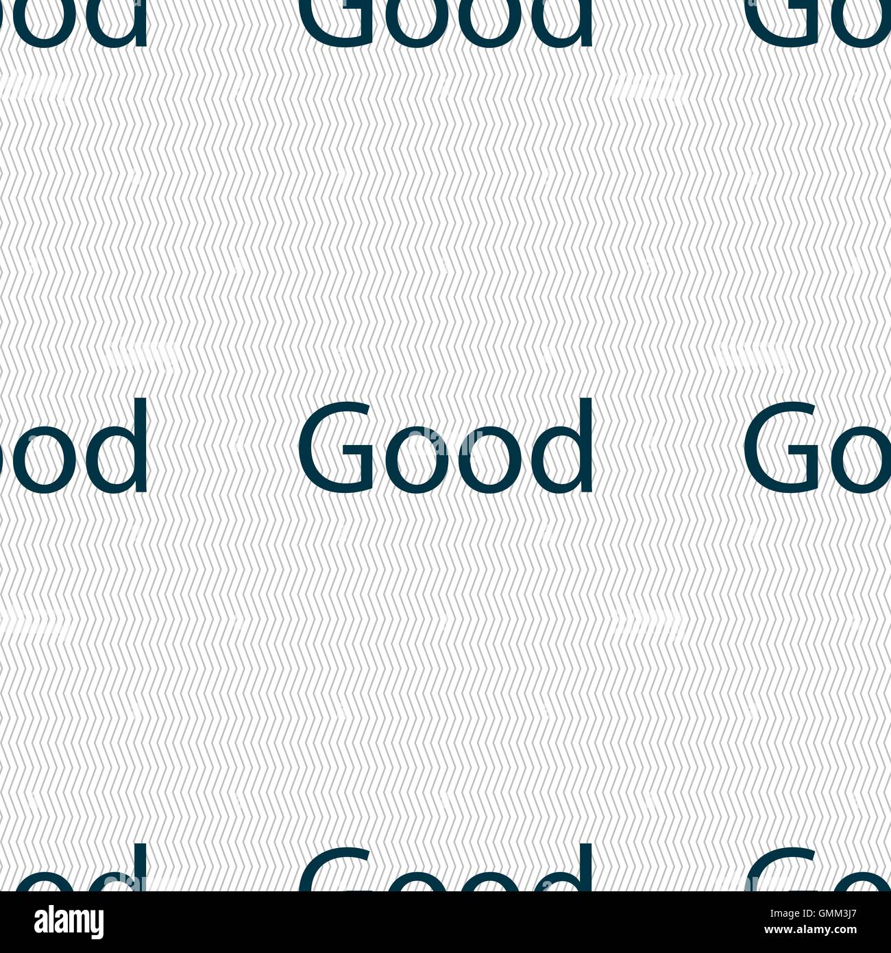 Good sign icon. Seamless abstract background with geometric shapes ...