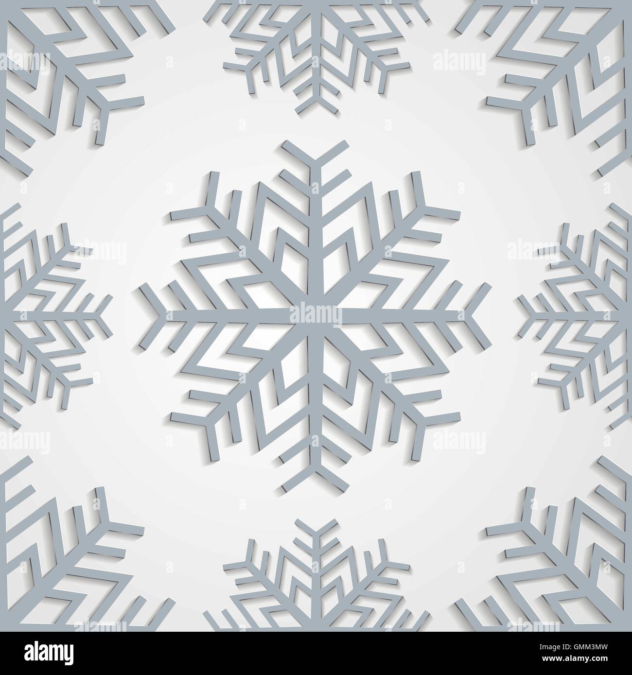 Seamless background of snowflakes, vector illustration Stock Vector ...