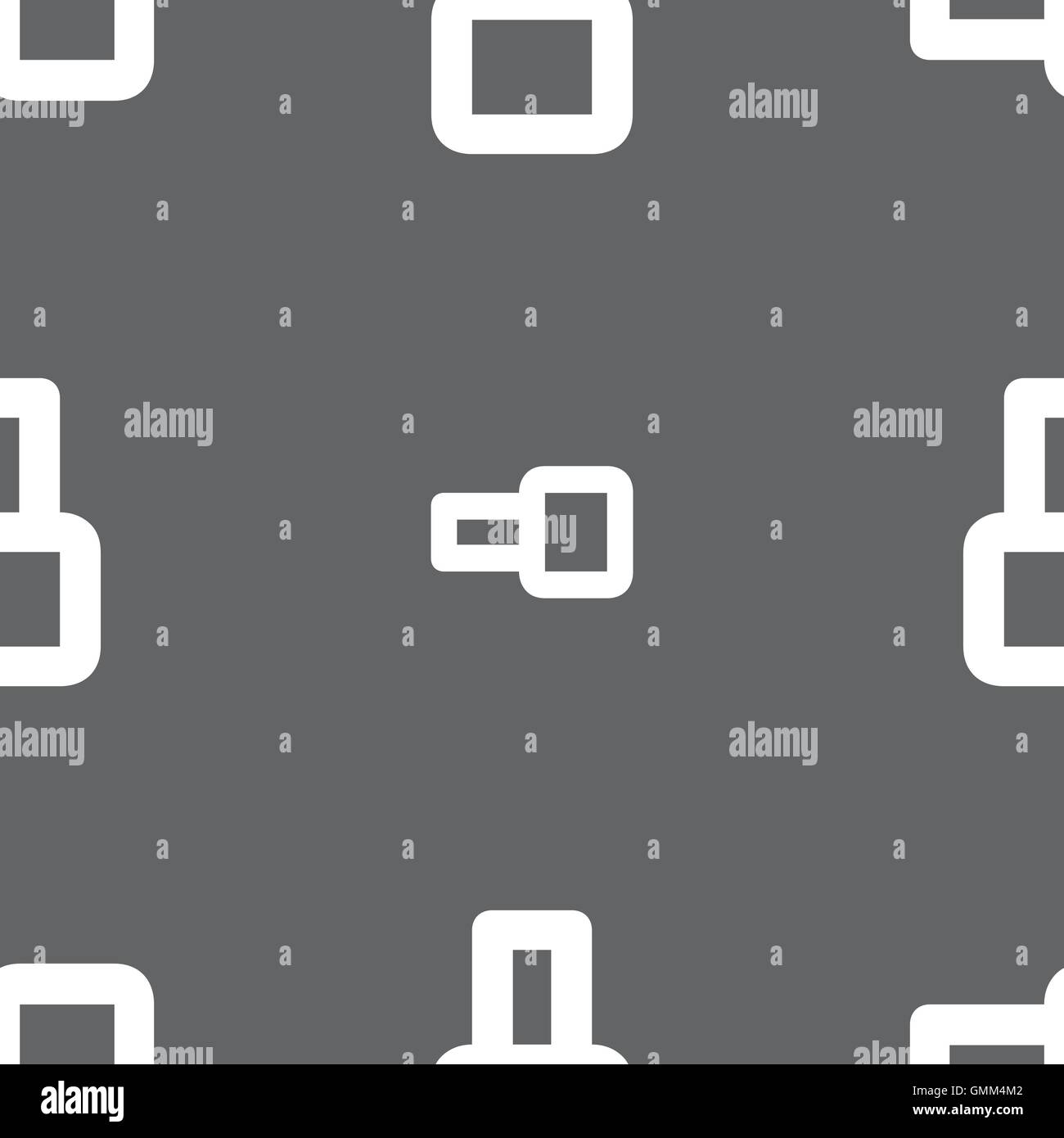 number Eight icon sign. Seamless pattern on a gray background. Vector ...
