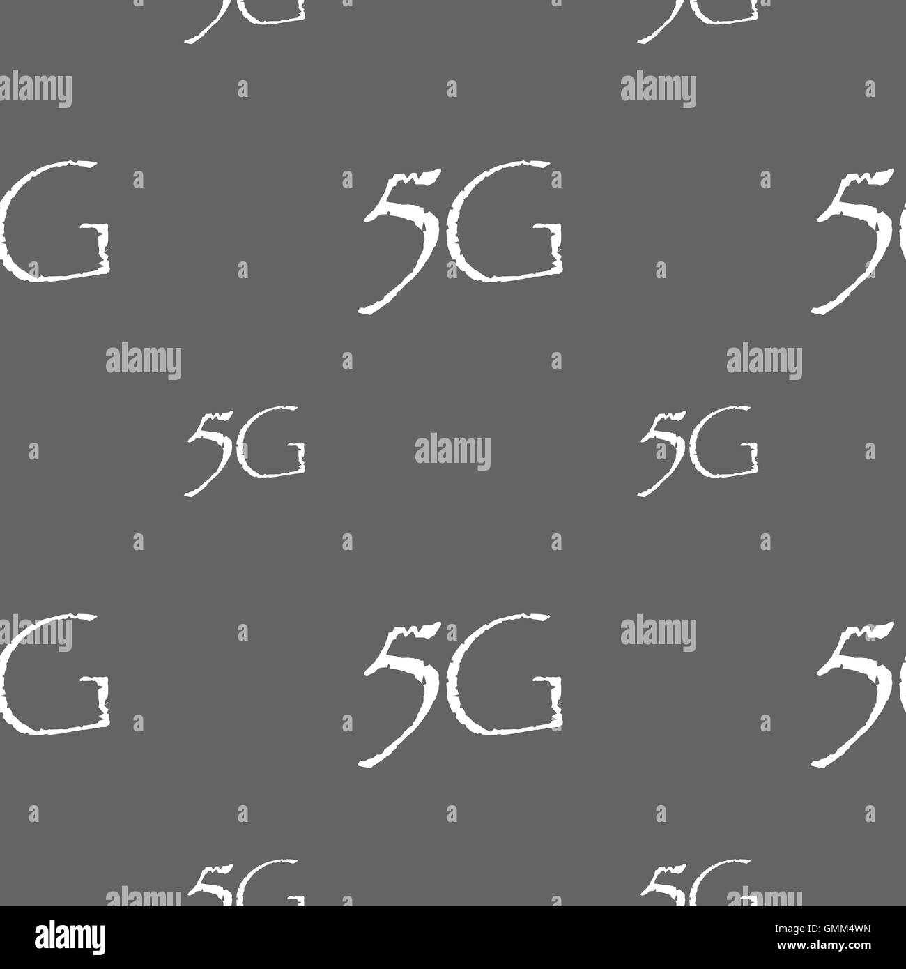 5G sign icon. Mobile telecommunications technology symbol. Seamless ...