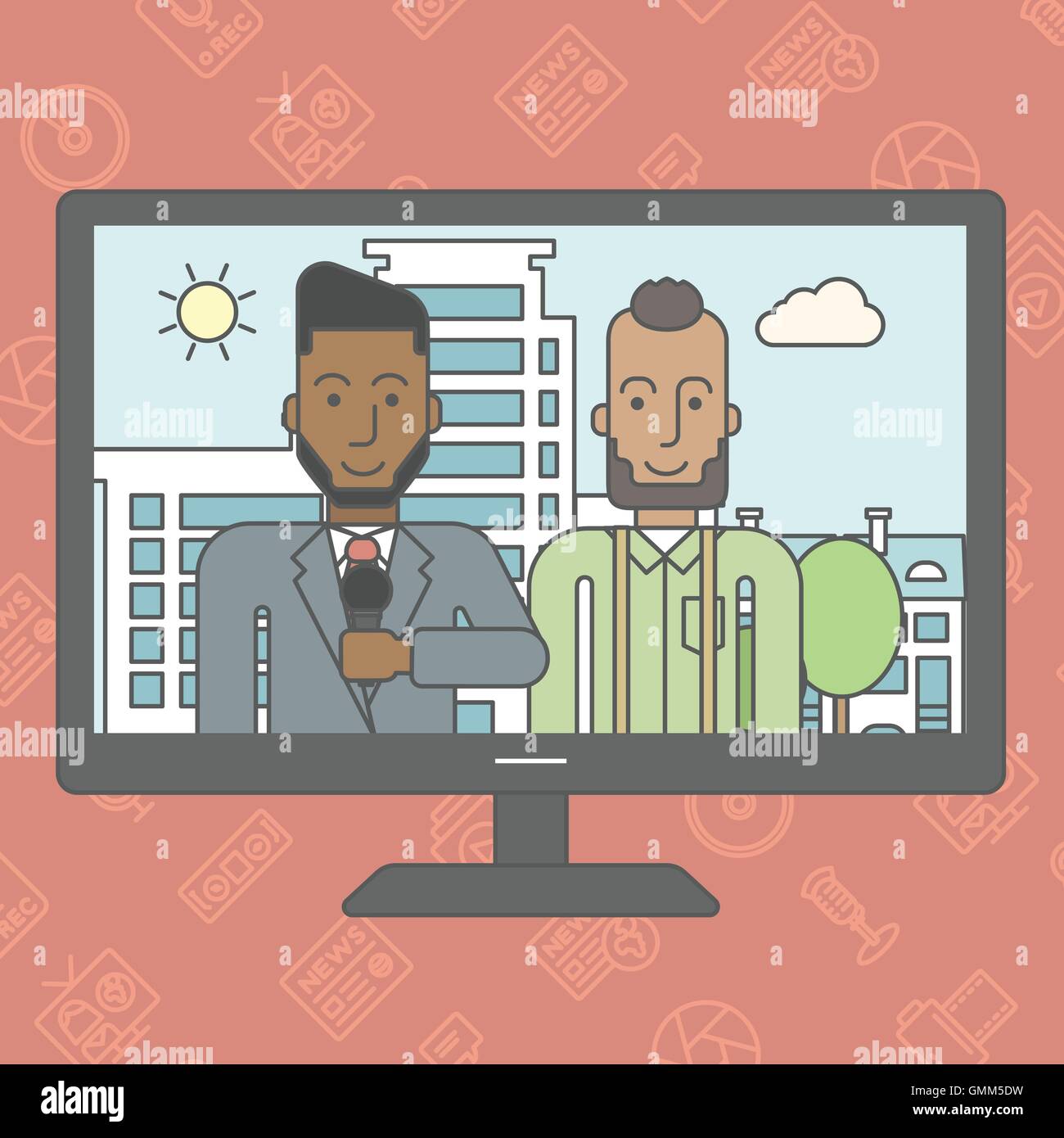 Tv news screen layout hires stock photography and images Alamy