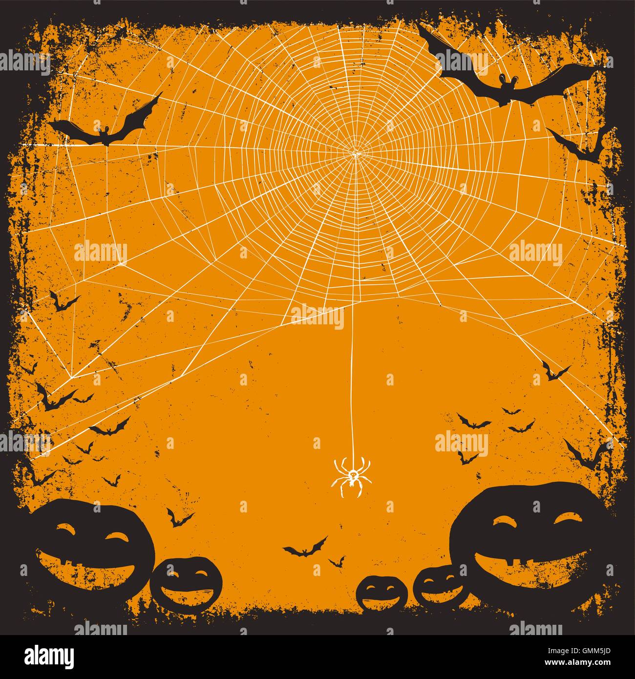 Halloween themed background with space for text. Halloween symbo Stock Vector