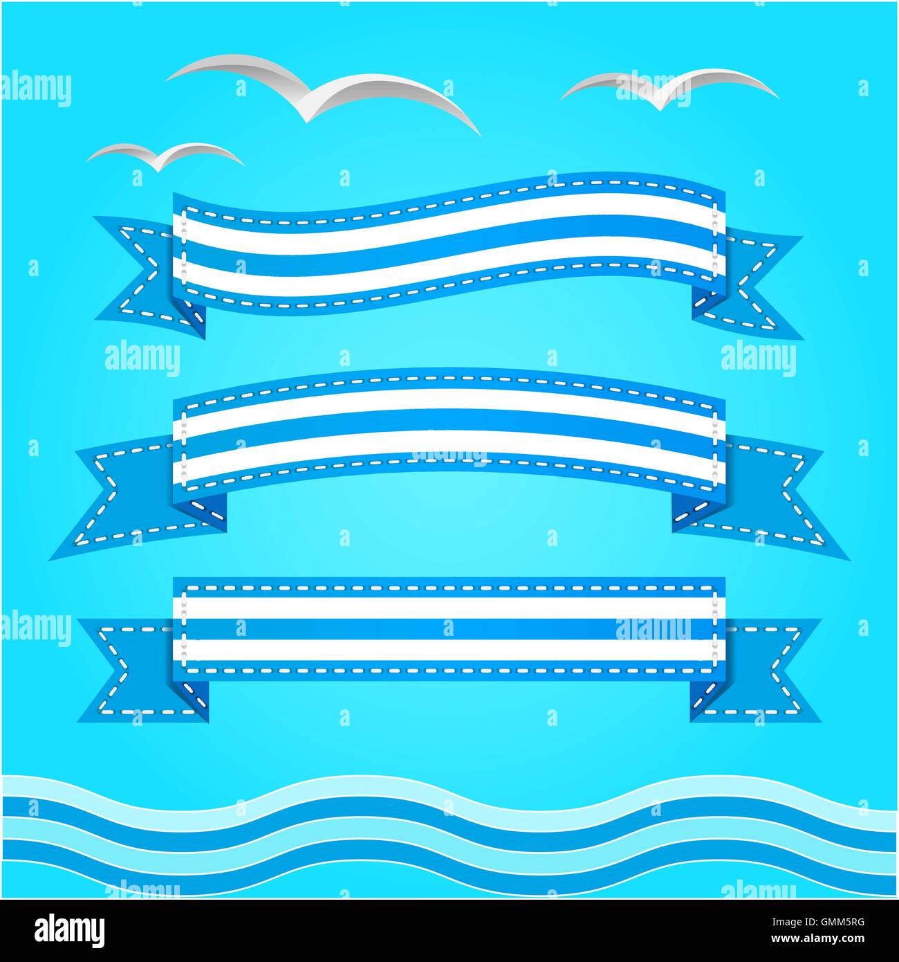 Vector banner set. Ribbons collection Stock Vector Image & Art - Alamy
