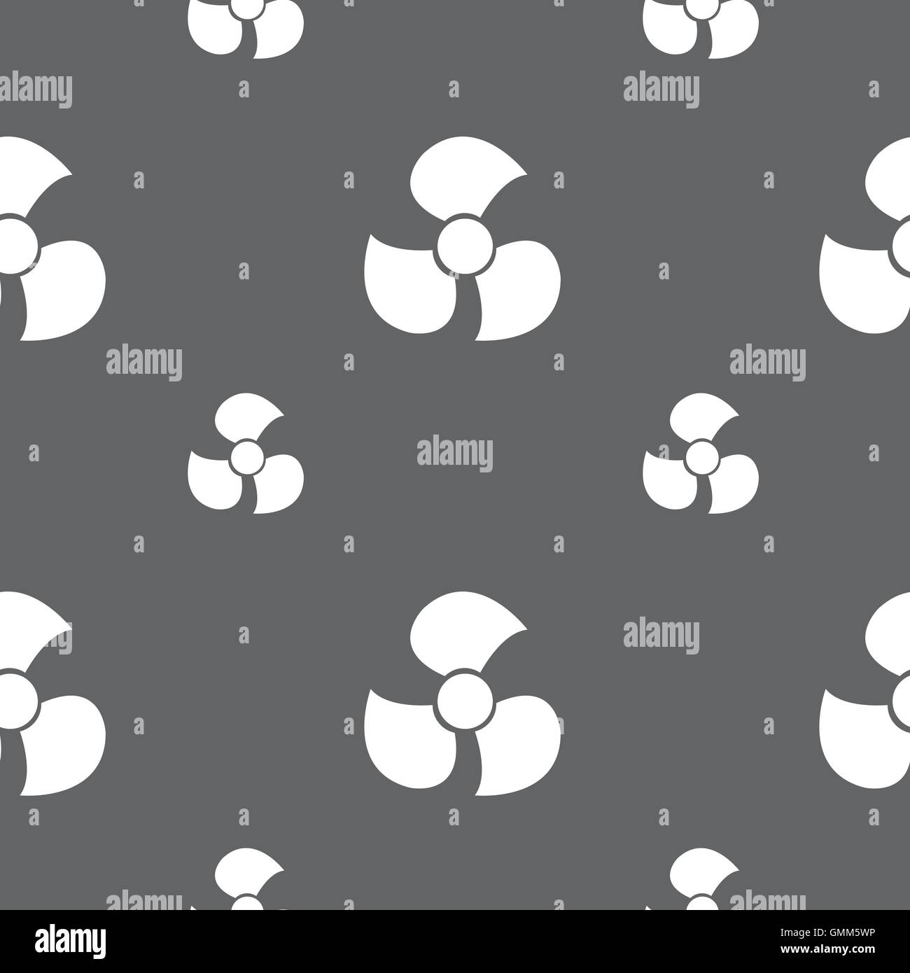 Fans, propeller icon sign. Seamless pattern on a gray background ...