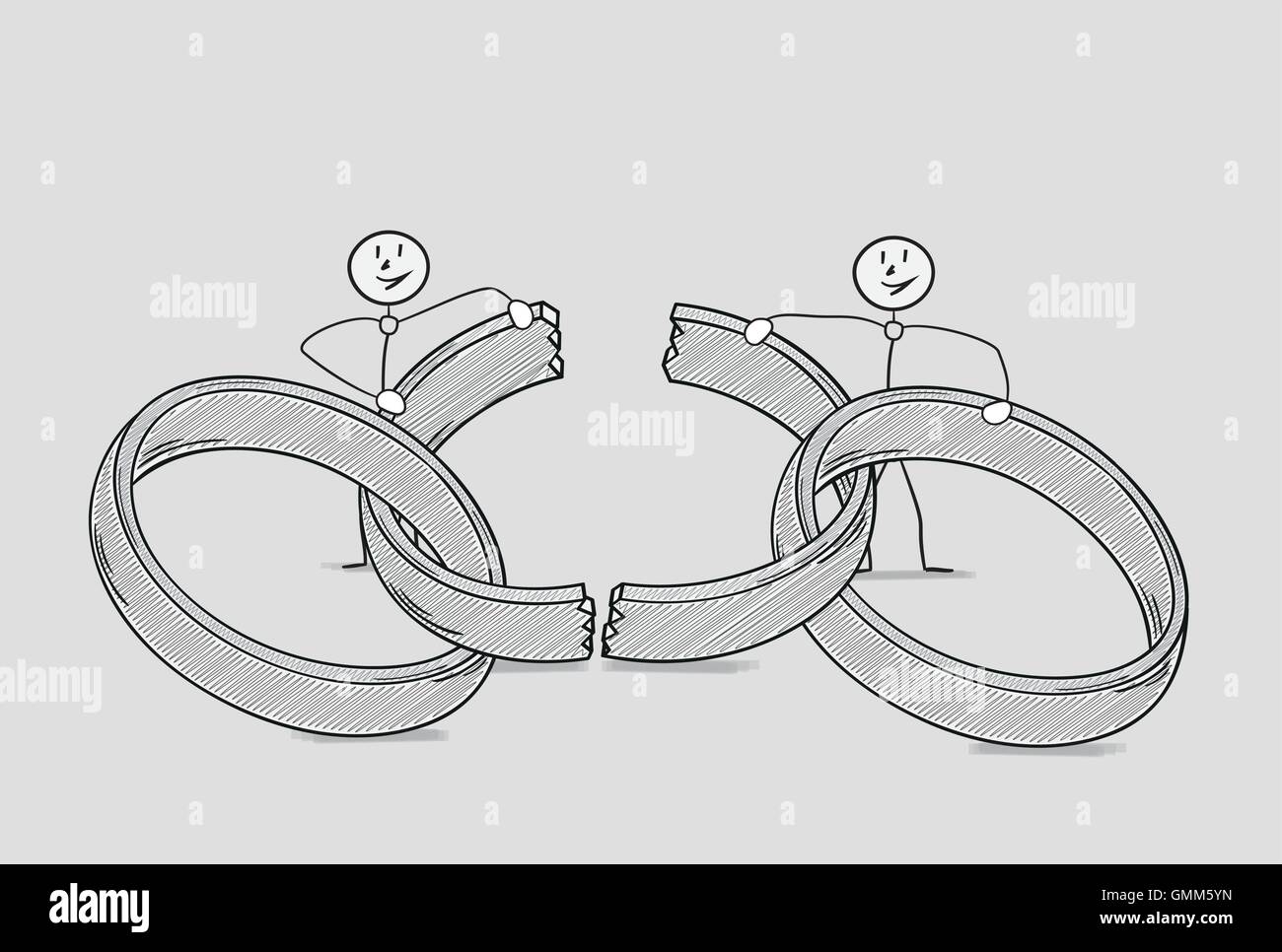 Divorce Stock Vector Images - Alamy