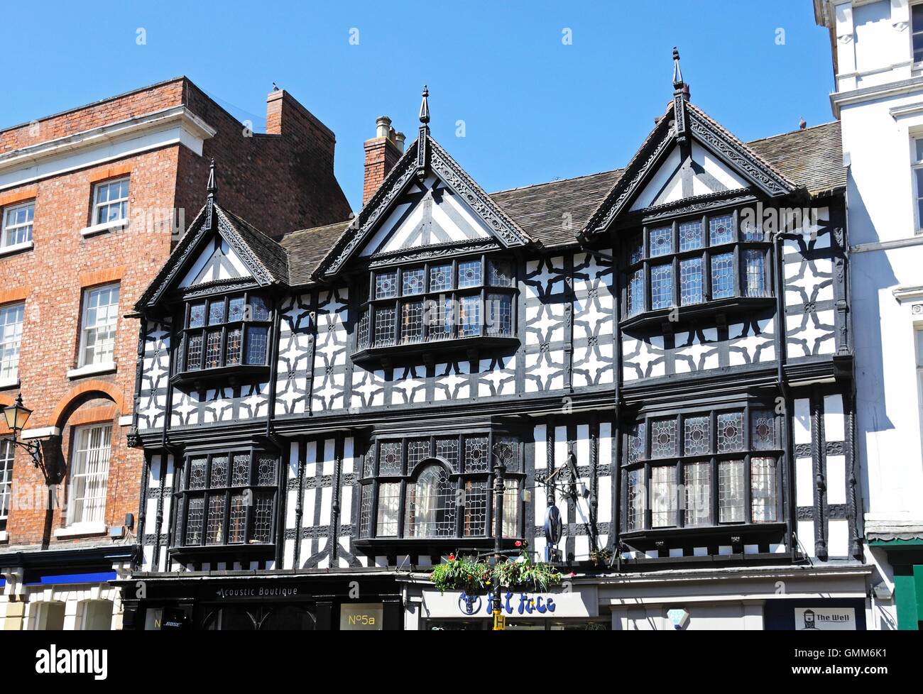 Timber framed building in The Square, Shrewsbury, Shropshire, England