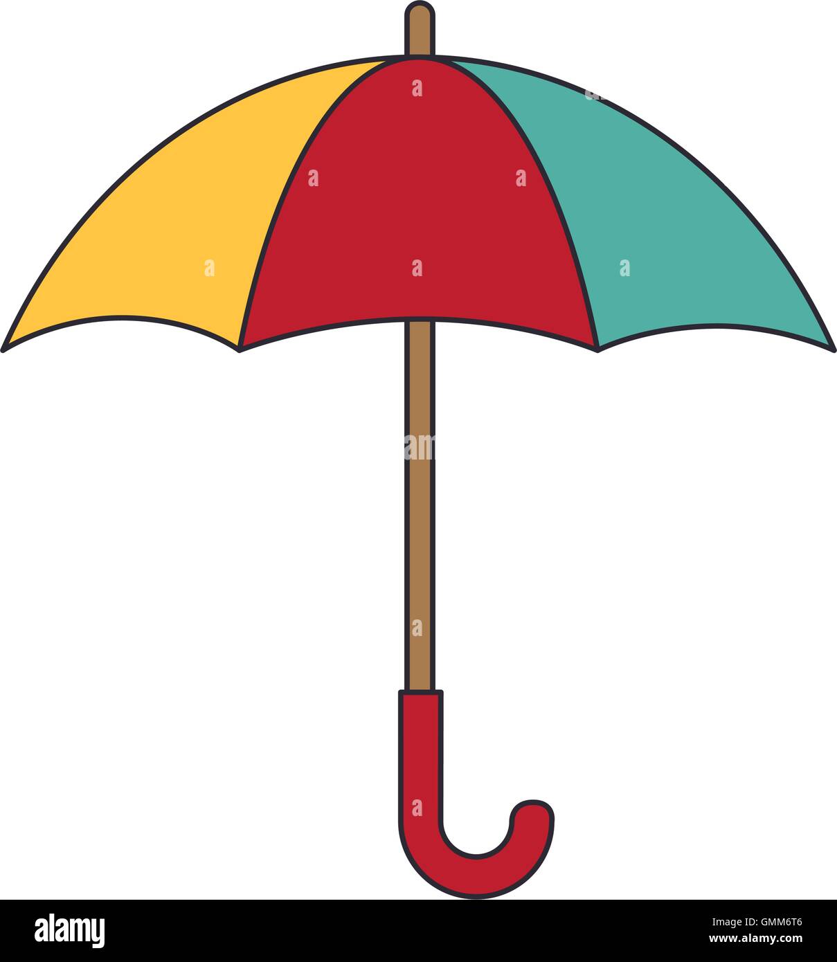 umbrella colorful striped Stock Vector Image & Art - Alamy
