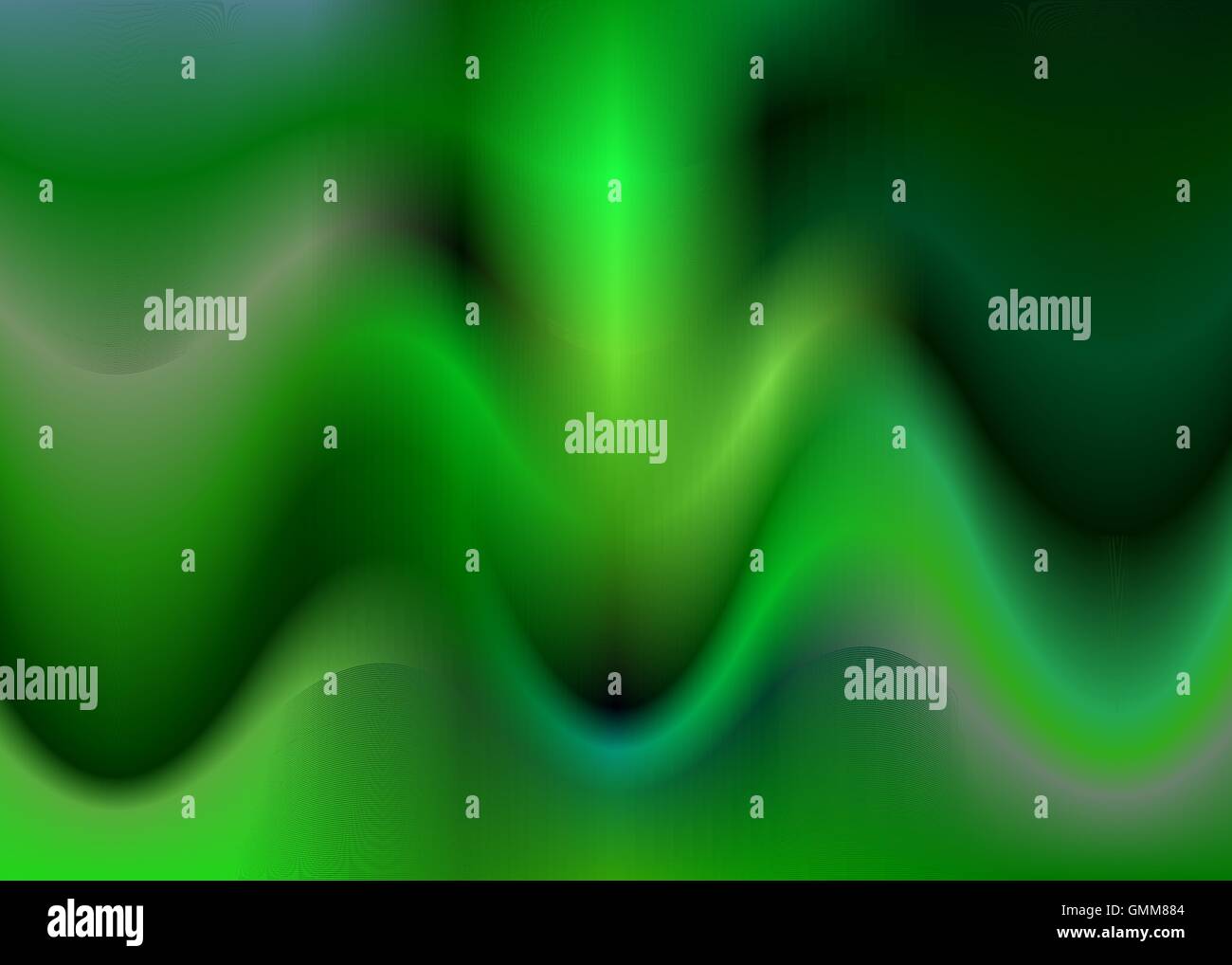 Green abstract wave background design Stock Vector