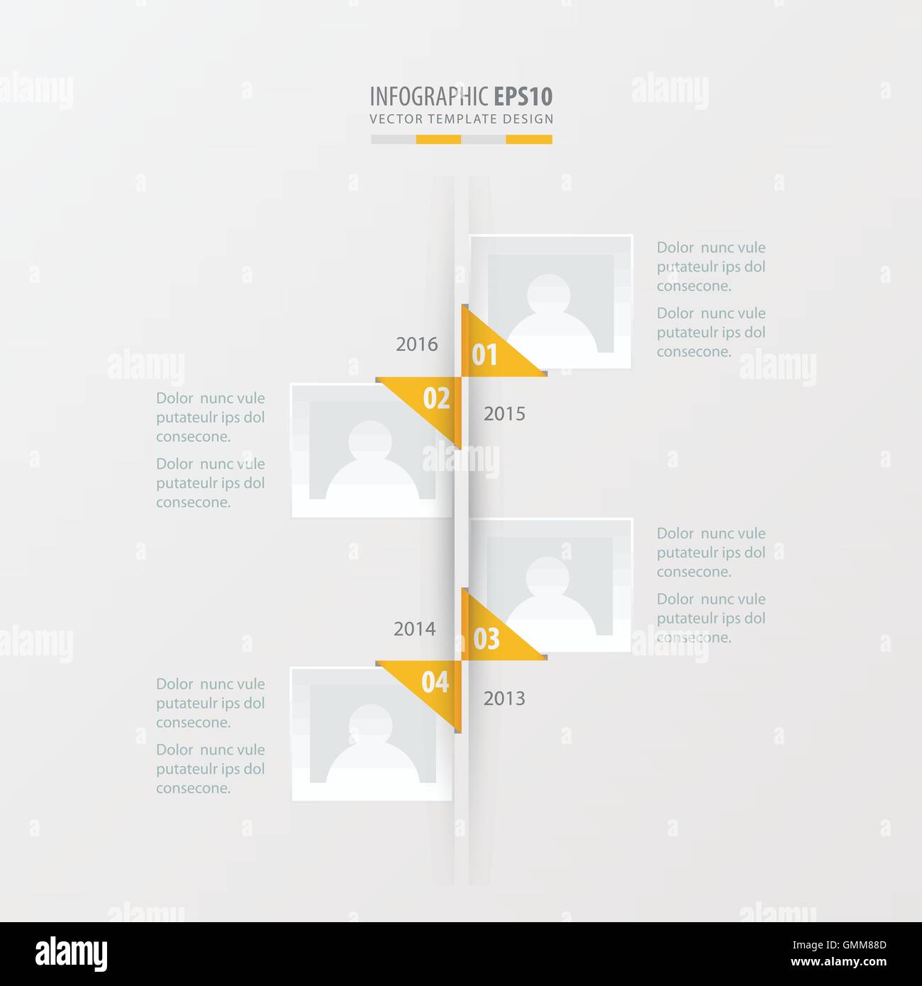 vector timeline yellow color Stock Vector Image & Art - Alamy